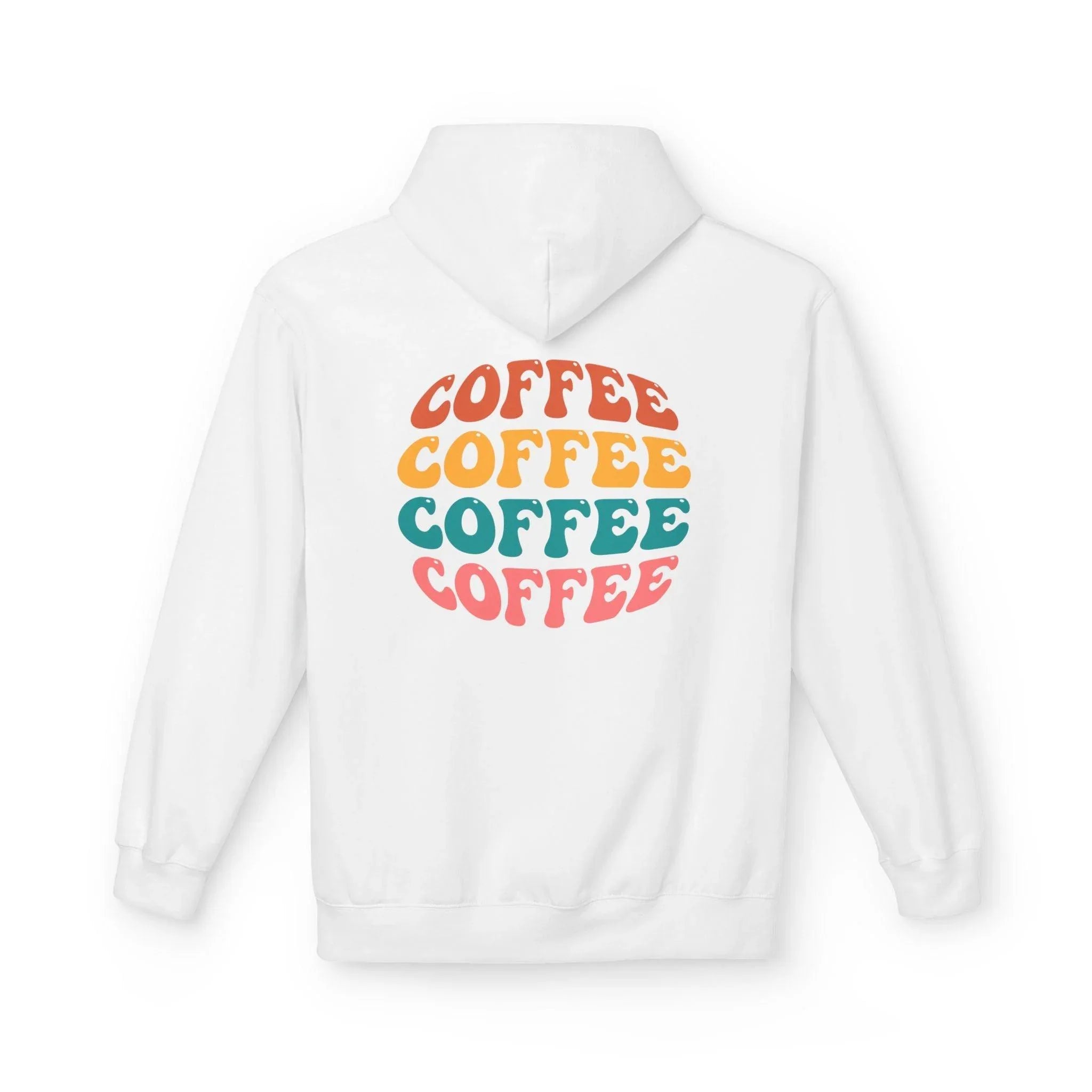 Cozy Chic Groovy Coffee Fleece Hoodie for Ultimate Comfort