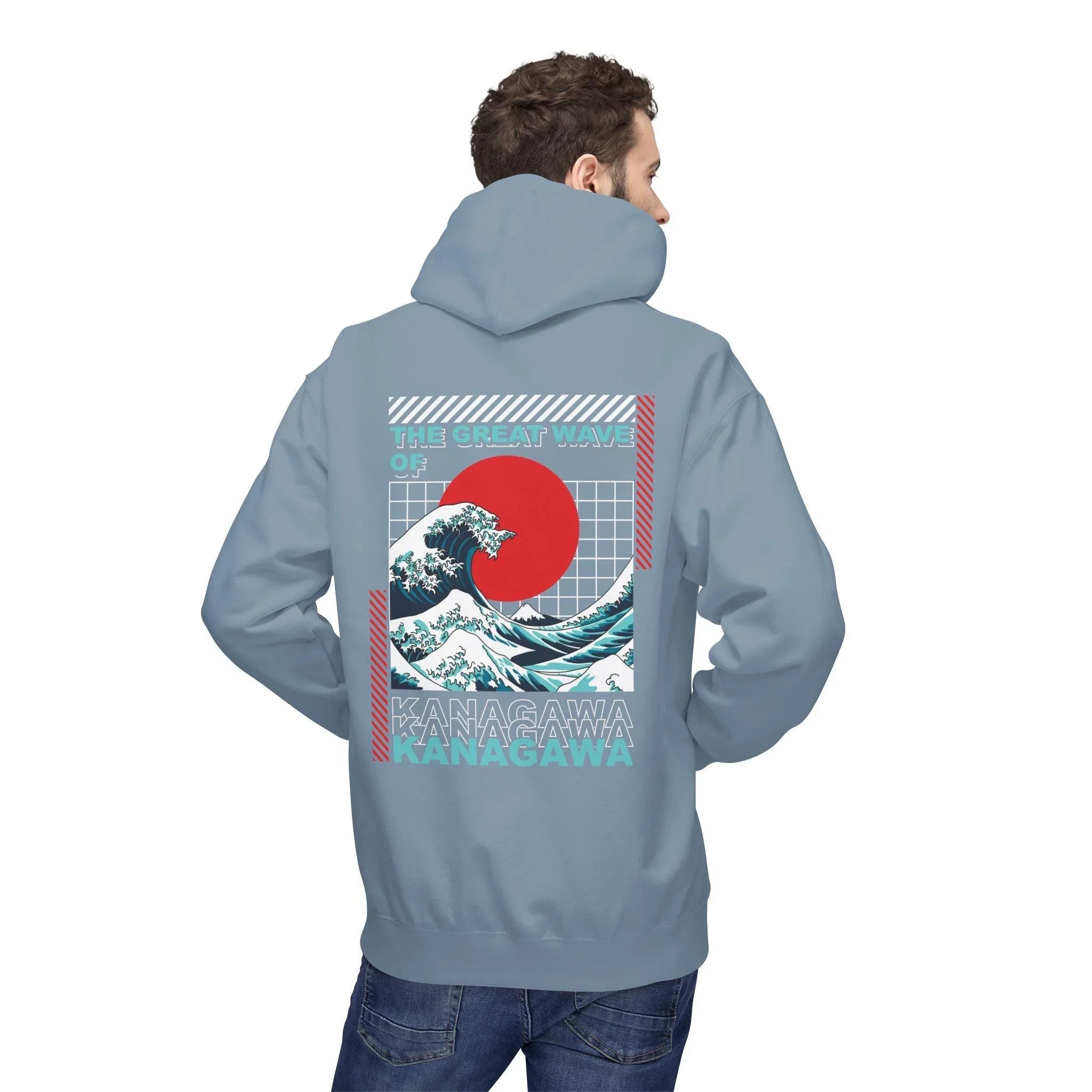 Ultimate Kanagawa Wave Fleece Hoodie: Stylish Japanese Streetwear Comfort