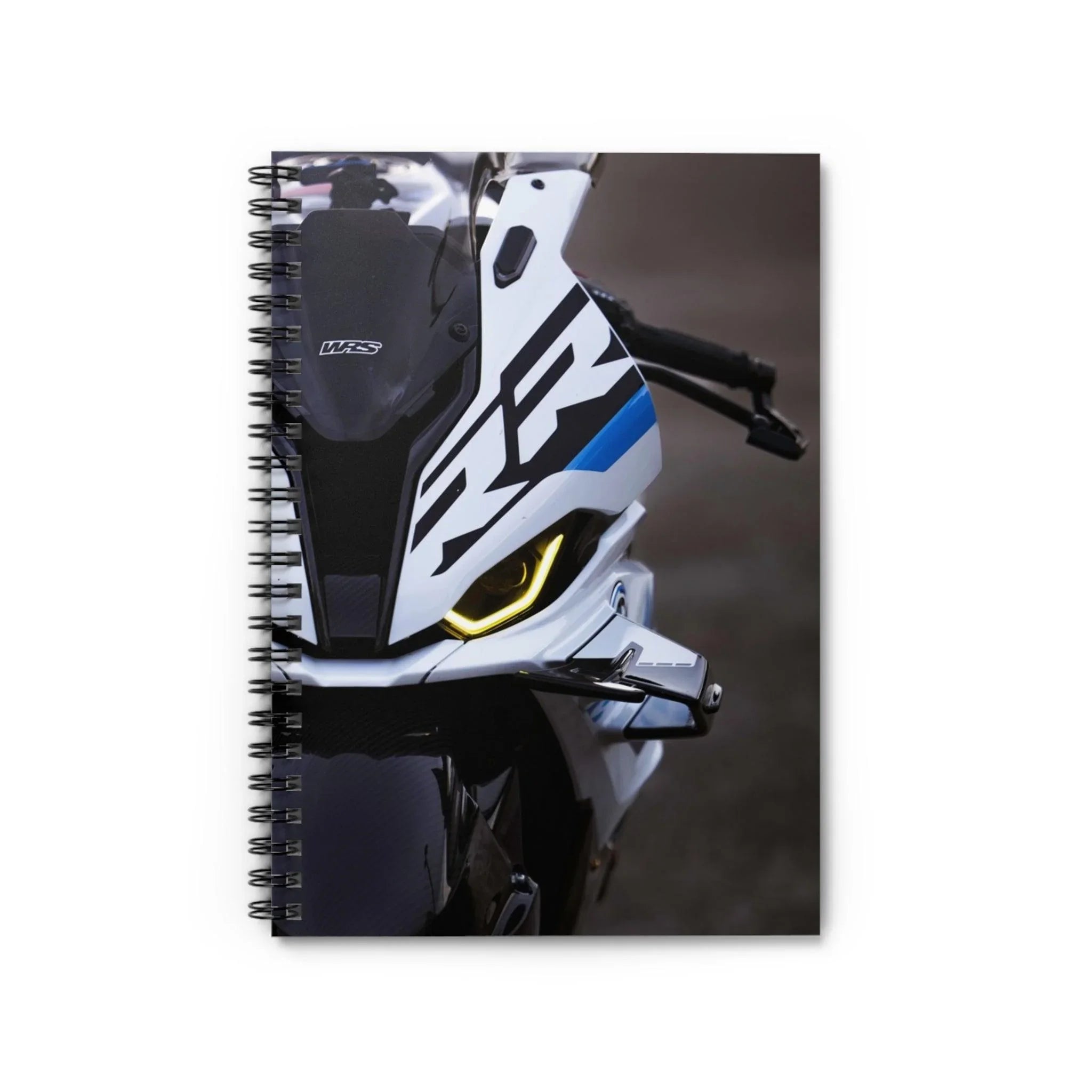 BMW S1000RR Drag Spec Motorcycle Spiral Notebook #018 - Throttle Designs