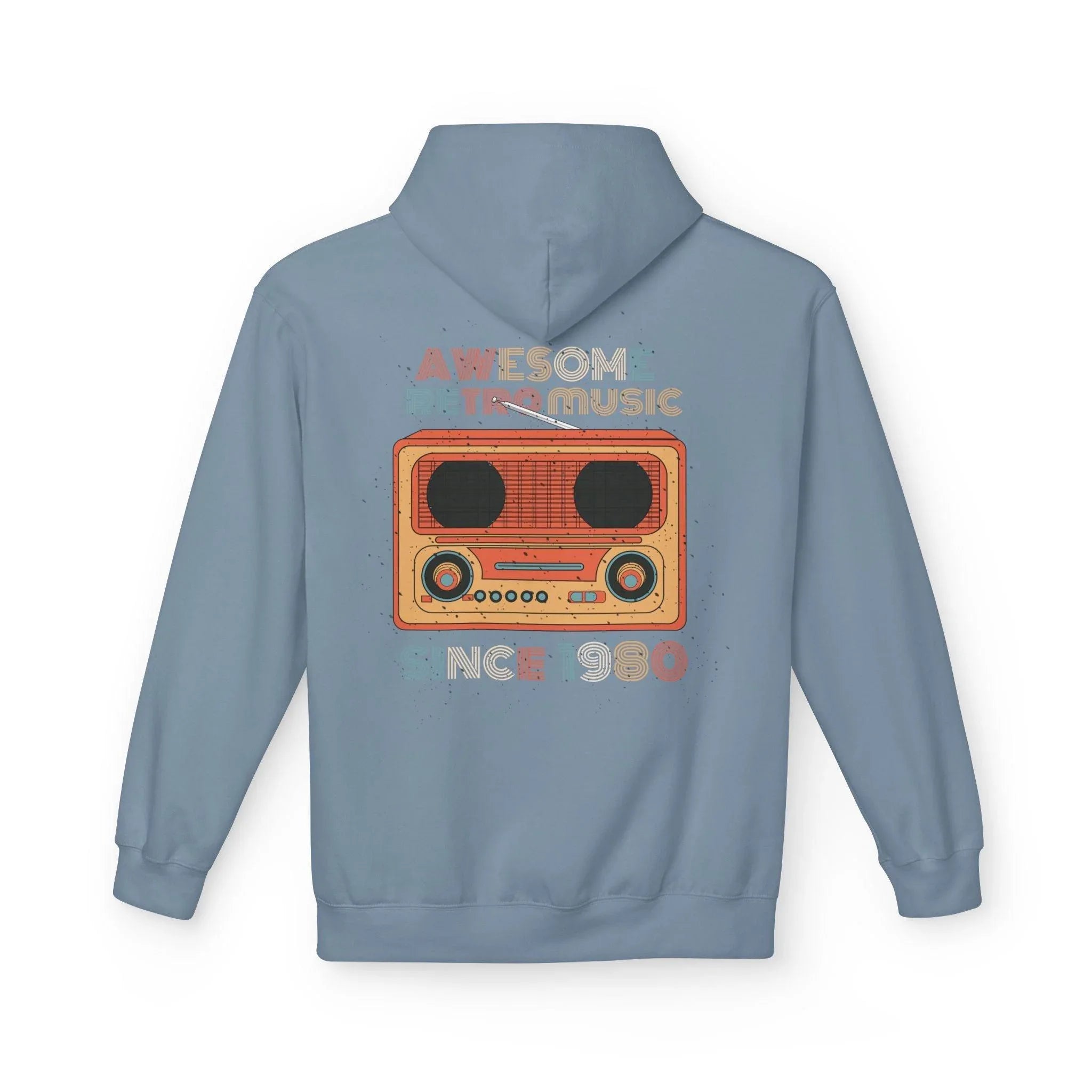 Stylish Retro Music Fleece Hoodie for Ultimate Comfort