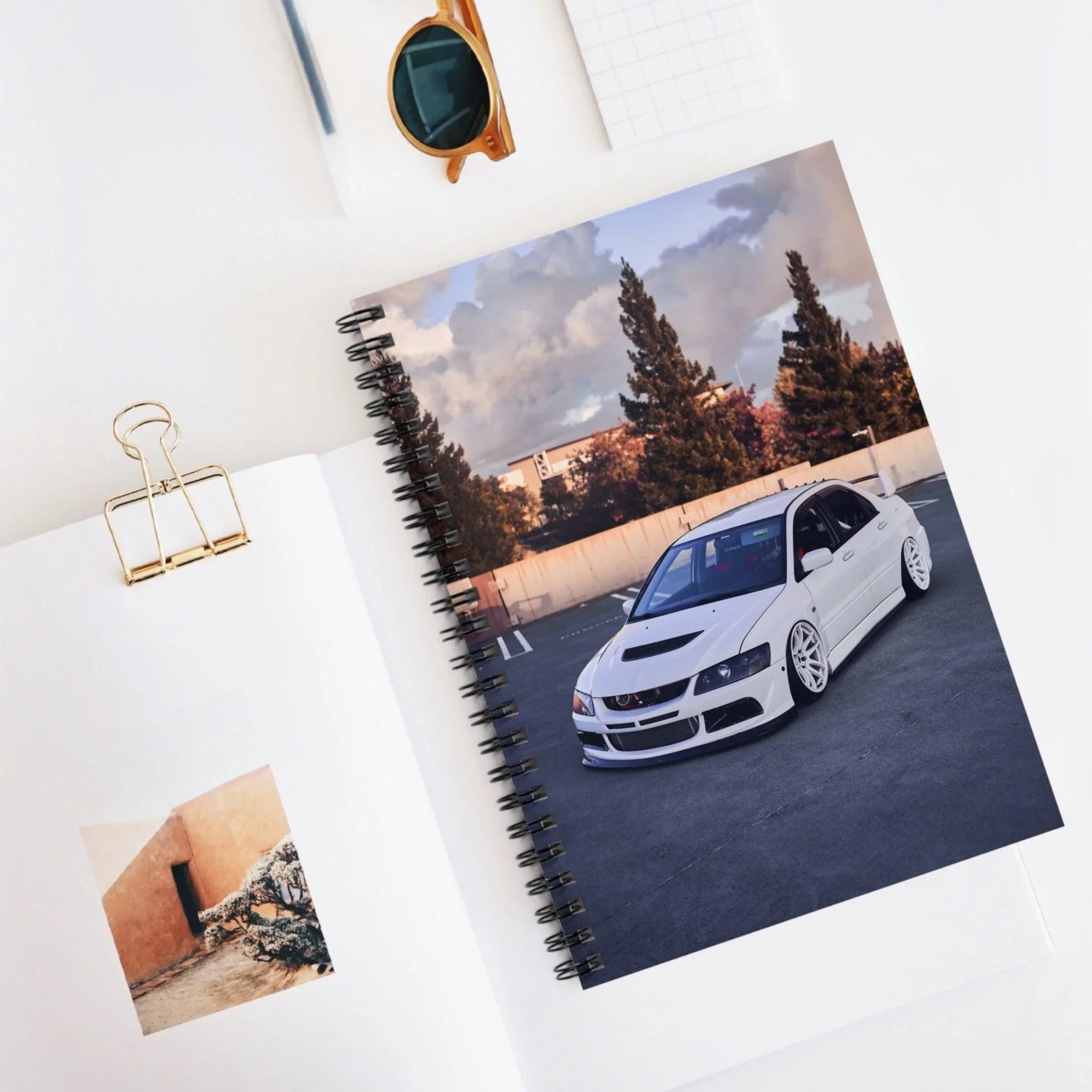 Mitsubishi Evo 8 Automotive Spiral Notebook #004 - Throttle Designs