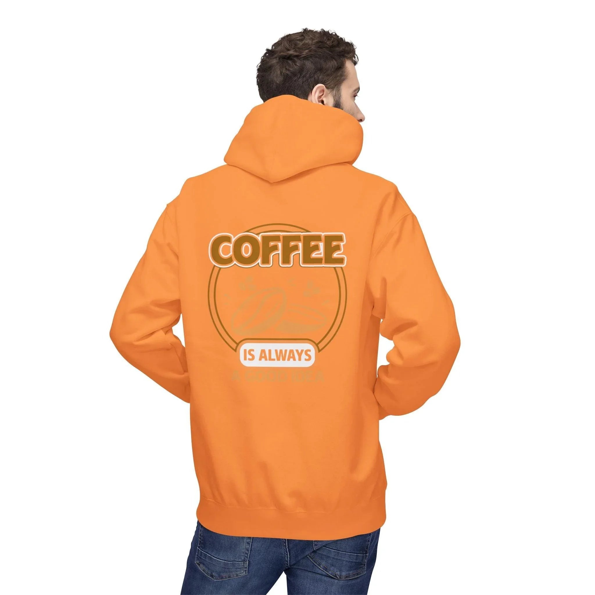 Cozy Up in Style: "Coffee Is Always A Good Idea" Fleece Hoodie