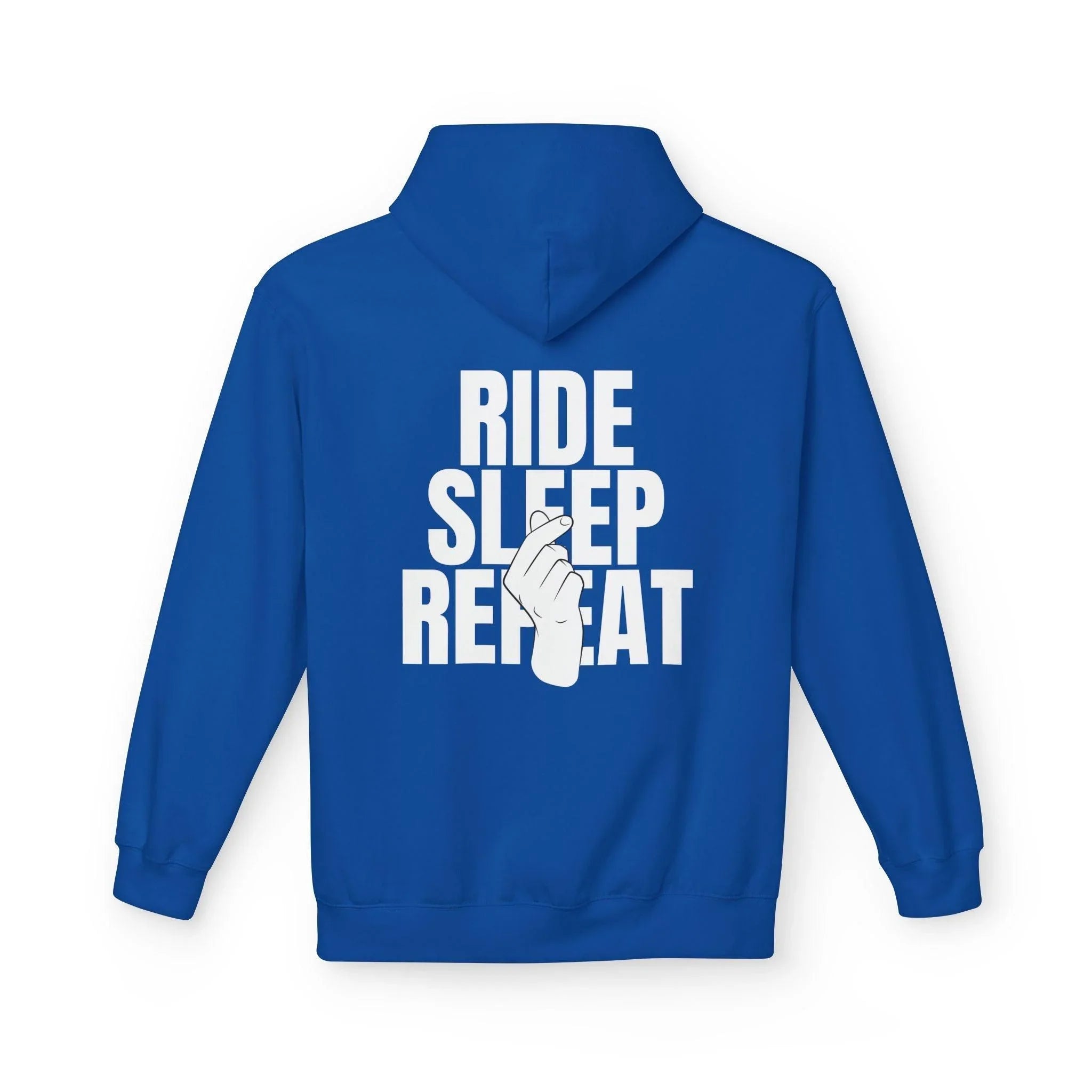 Cozy Comfort "Ride, Sleep, Repeat" Fleece Hoodie