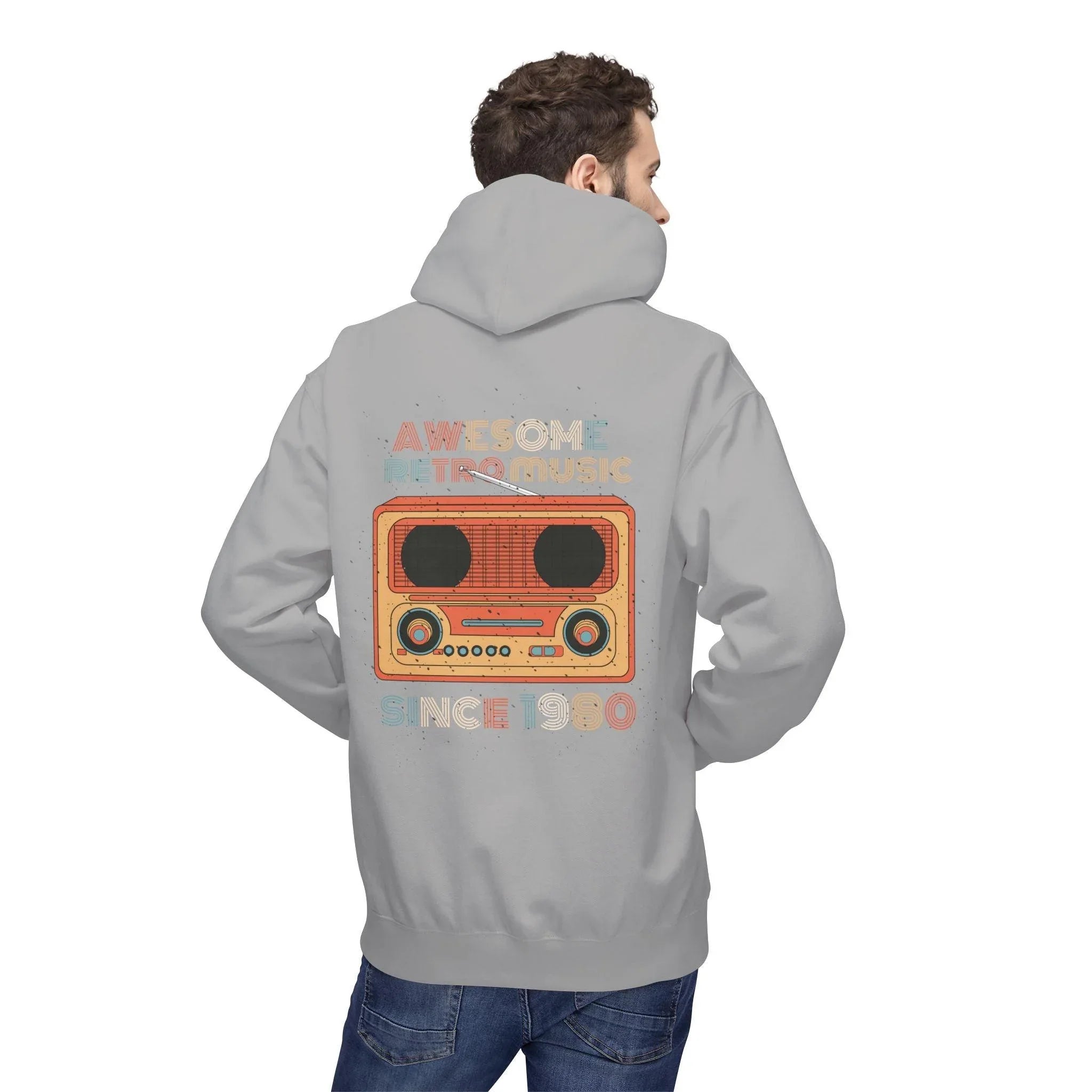 Stylish Retro Music Fleece Hoodie for Ultimate Comfort