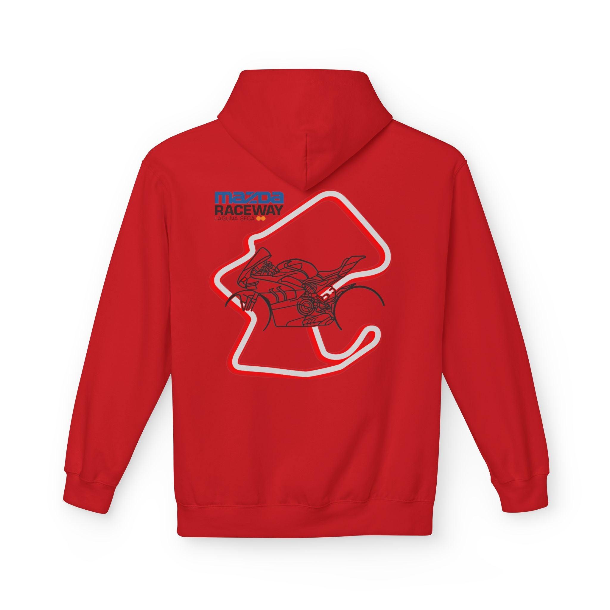 Ducati Panigale V4 SP Laguna Seca Hoodie - Red Edition for Comfort & Style
