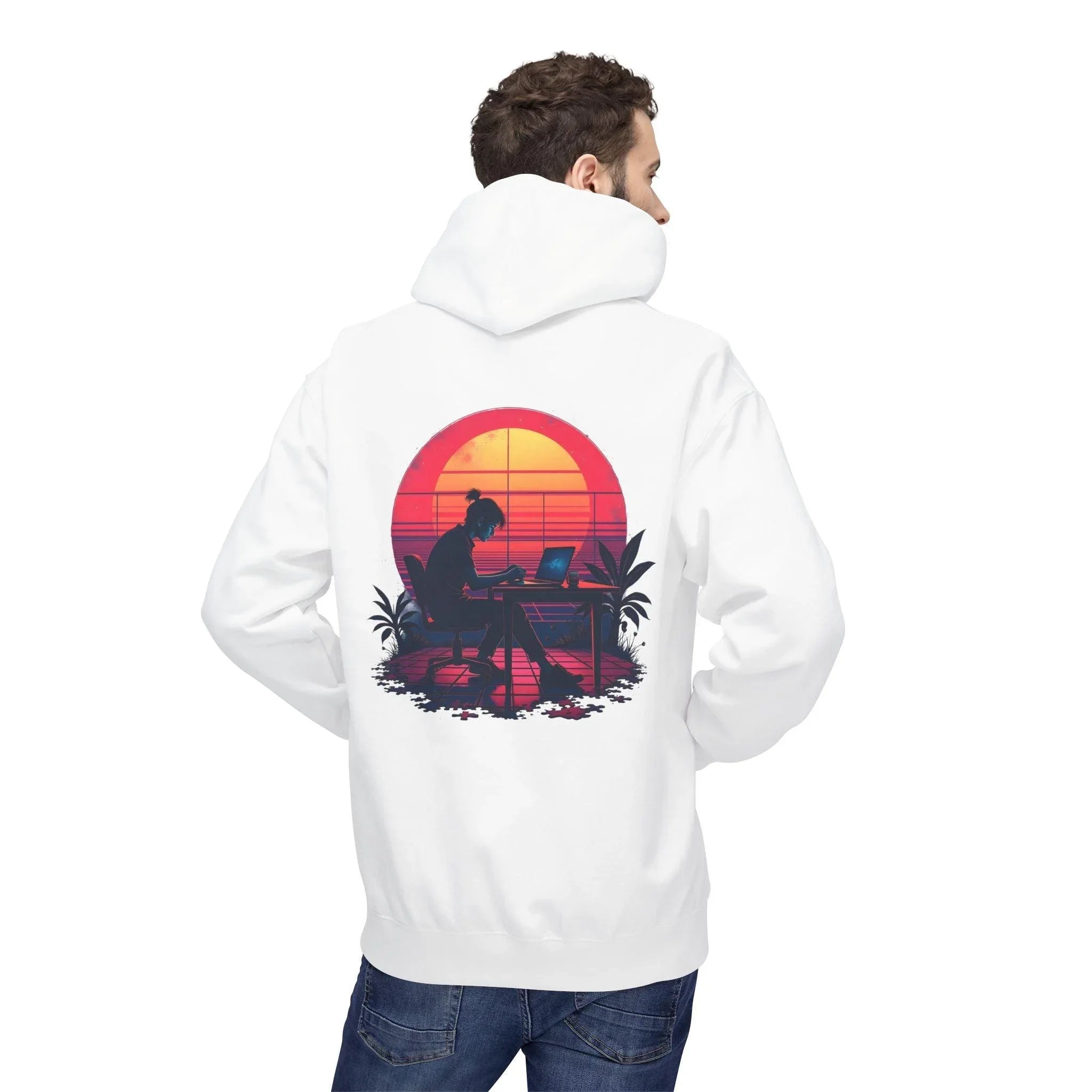 Ultimate Retro Programmer Fleece Hoodie for Comfort and Style