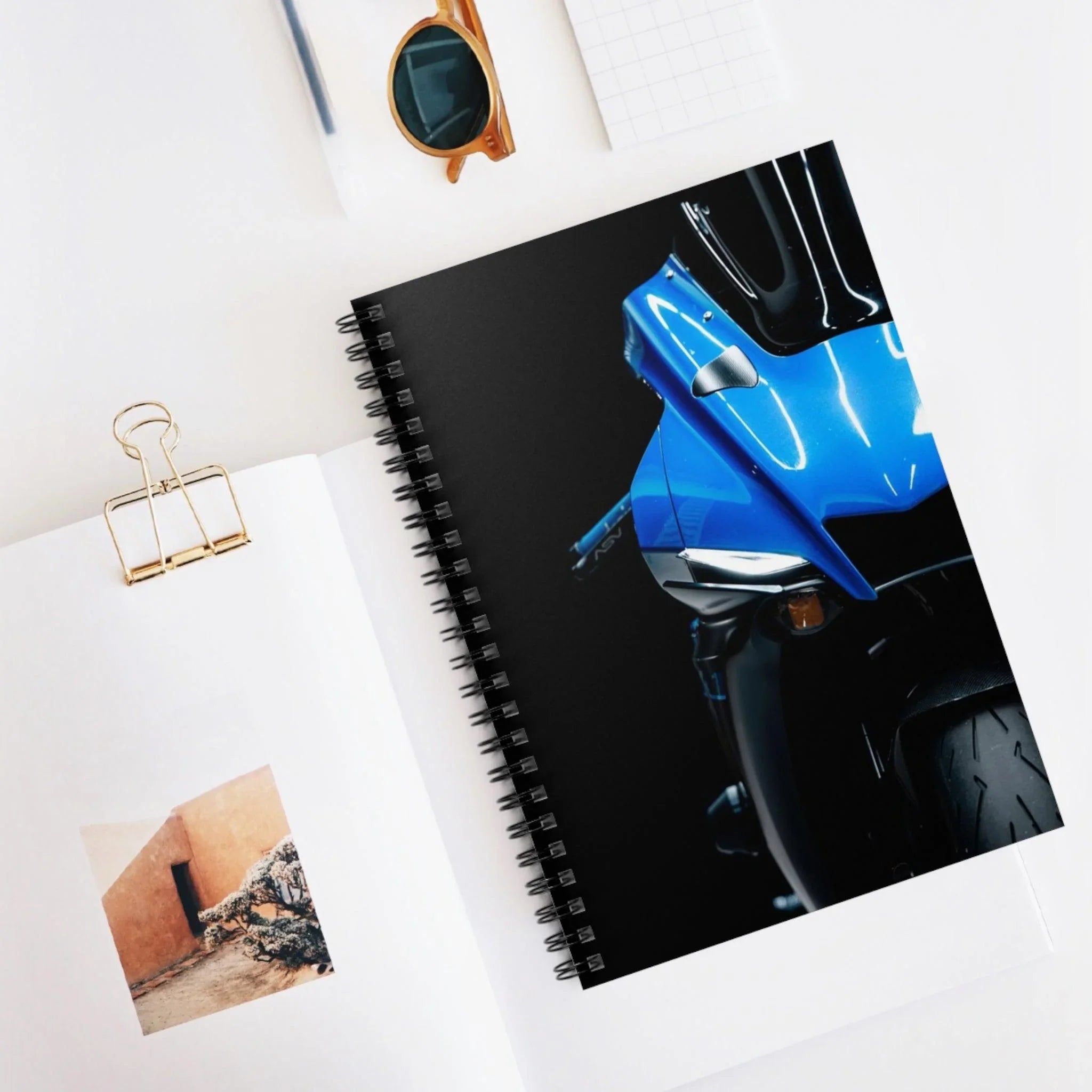 Yamaha R1 Motorcycle Spiral Notebook #022 - Throttle Designs