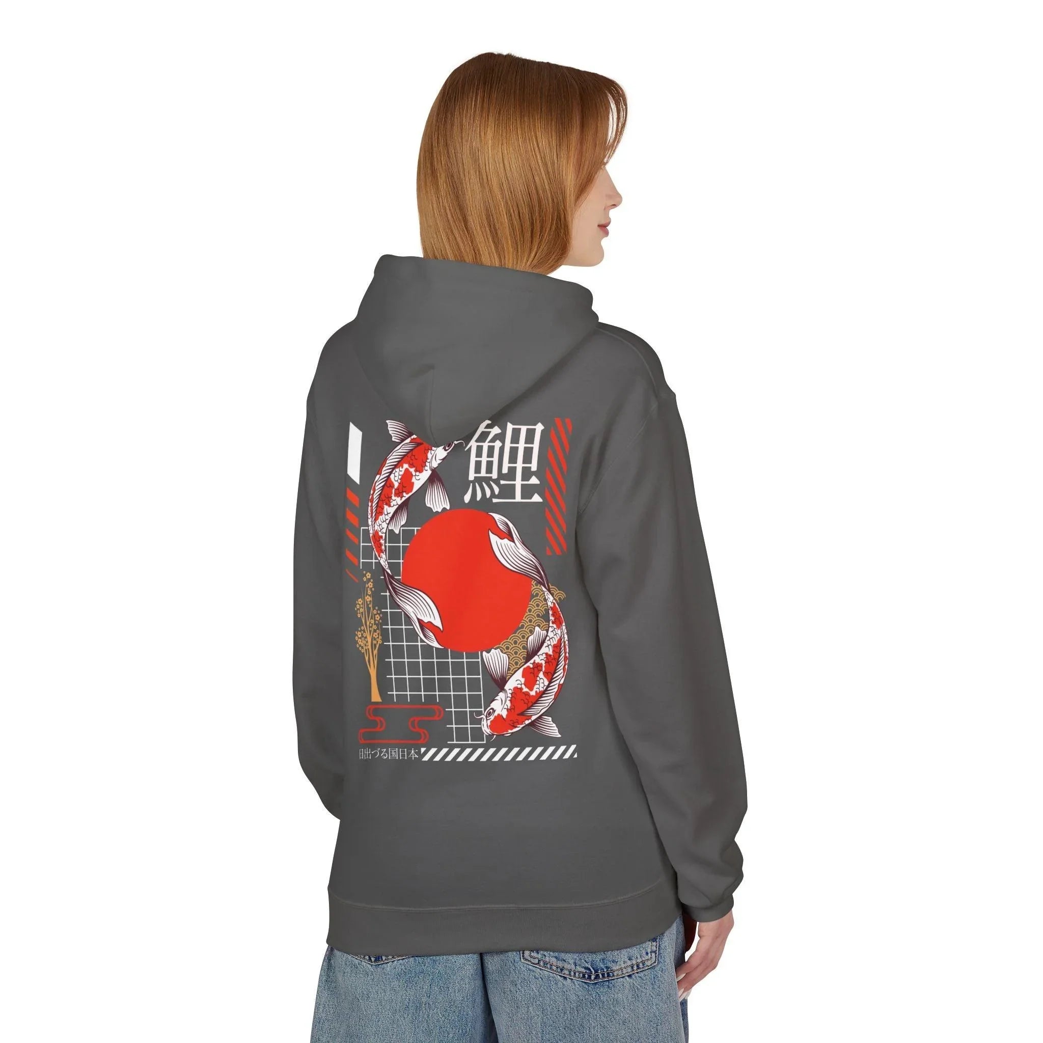 Koi Fish Streetwear Fleece Hoodie - Ultimate Comfort Meets Stylish Design