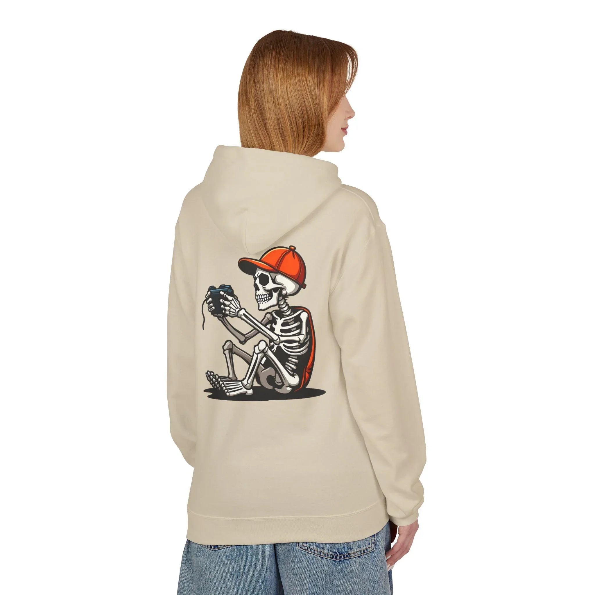 Ultimate Skeleton Gamer Fleece Pullover Hoodie for Comfort and Style