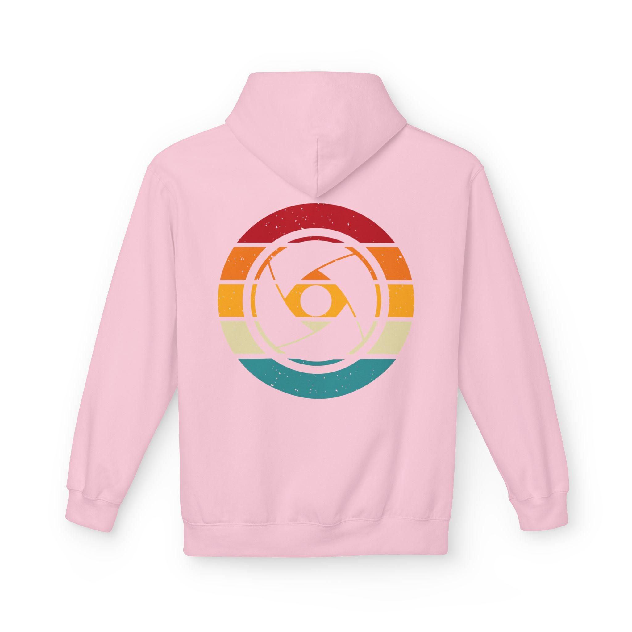 Cozy Photographer's Hoodie with Retro Aperture Design for Creative Souls