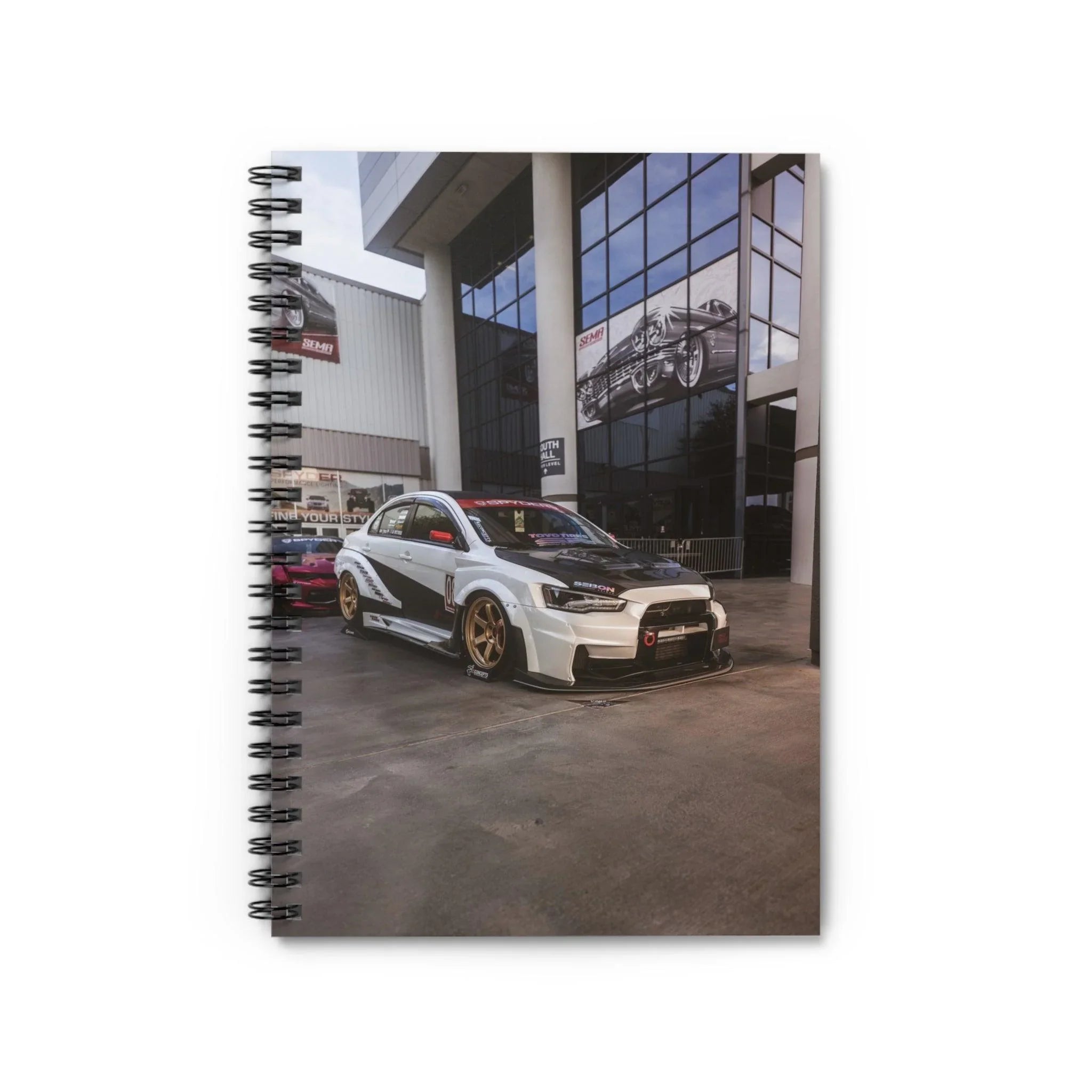 Mitsubishi Evo 10 Automotive Spiral Notebook #006 - Throttle Designs