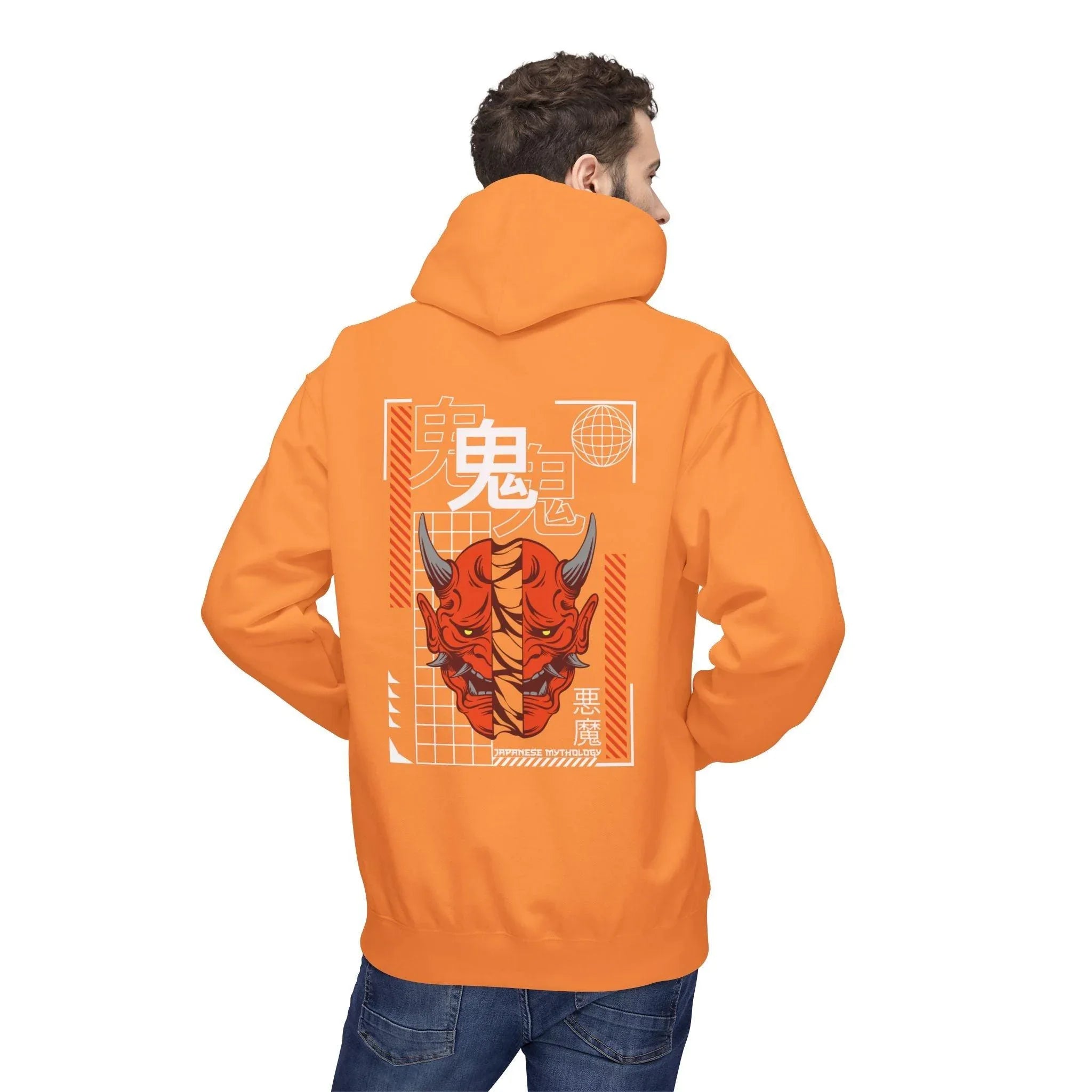 Oni Mask Streetwear Fleece Hoodie - Ultimate Comfort & Unique Style
