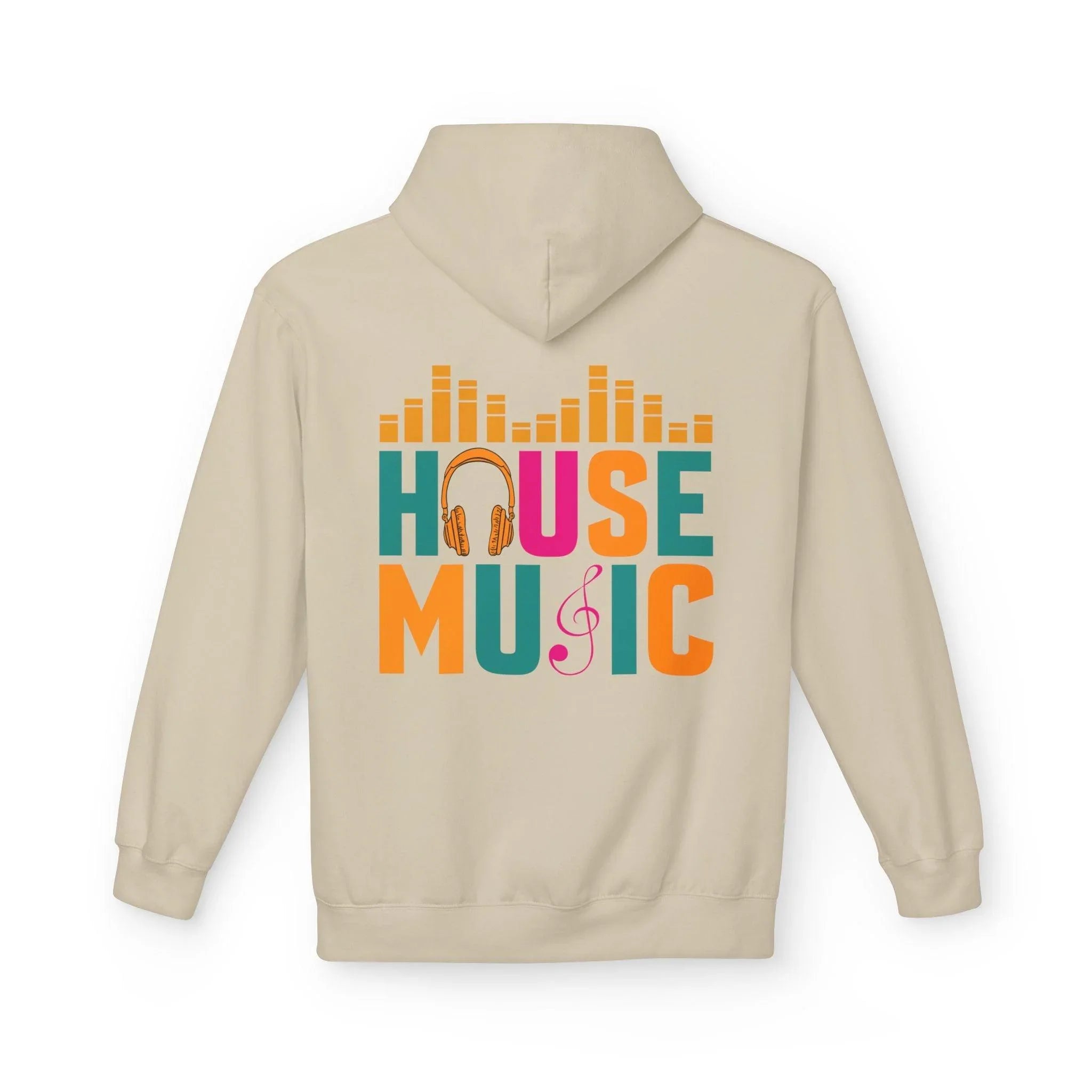 House Music Vibes Fleece Hoodie - Stylish Comfort for Music Lovers