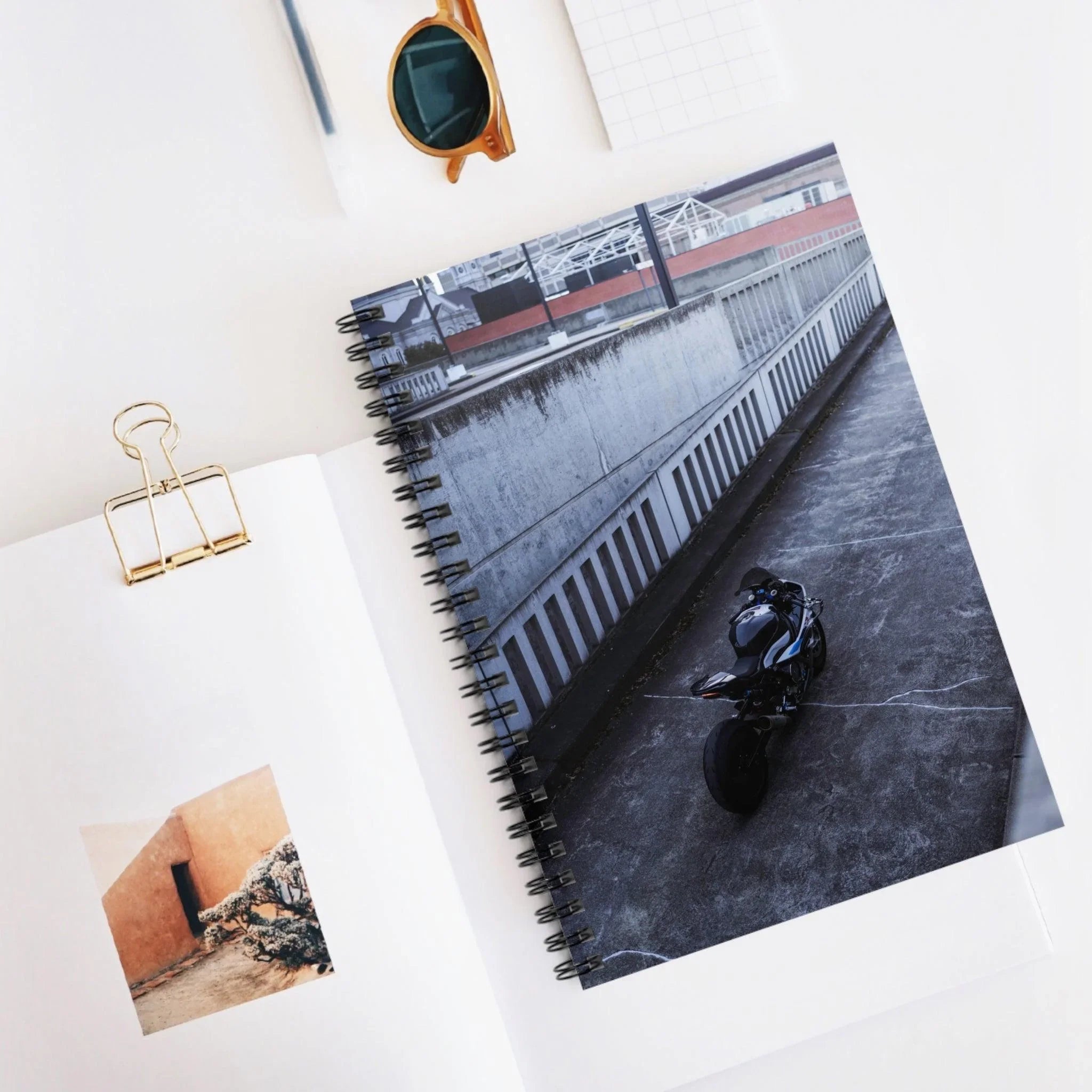 BMW S1000RR Drag Spec Motorcycle Spiral Notebook #010 - Throttle Designs