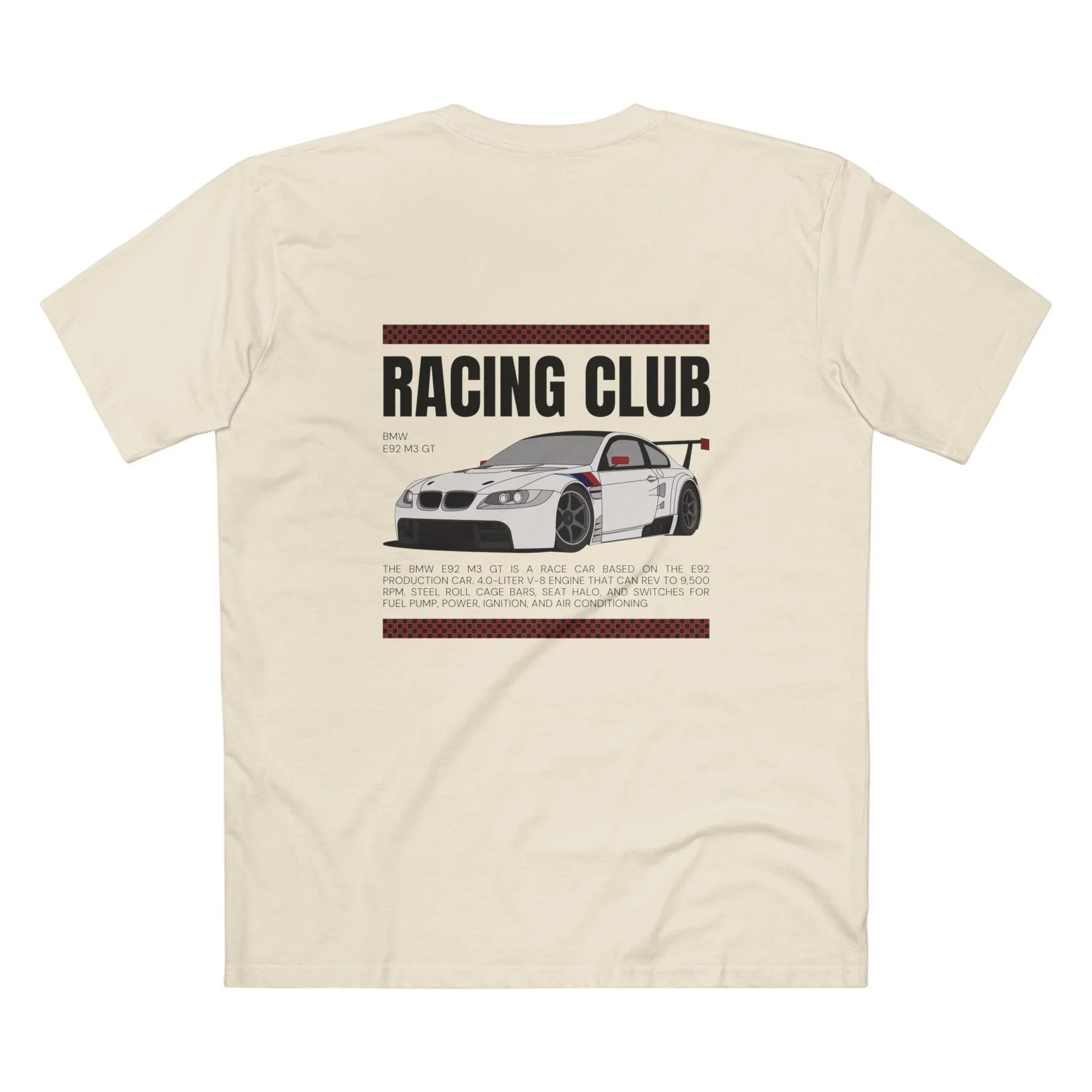 Premium BMW Inspired E92 M3 GT Racecar T-Shirt