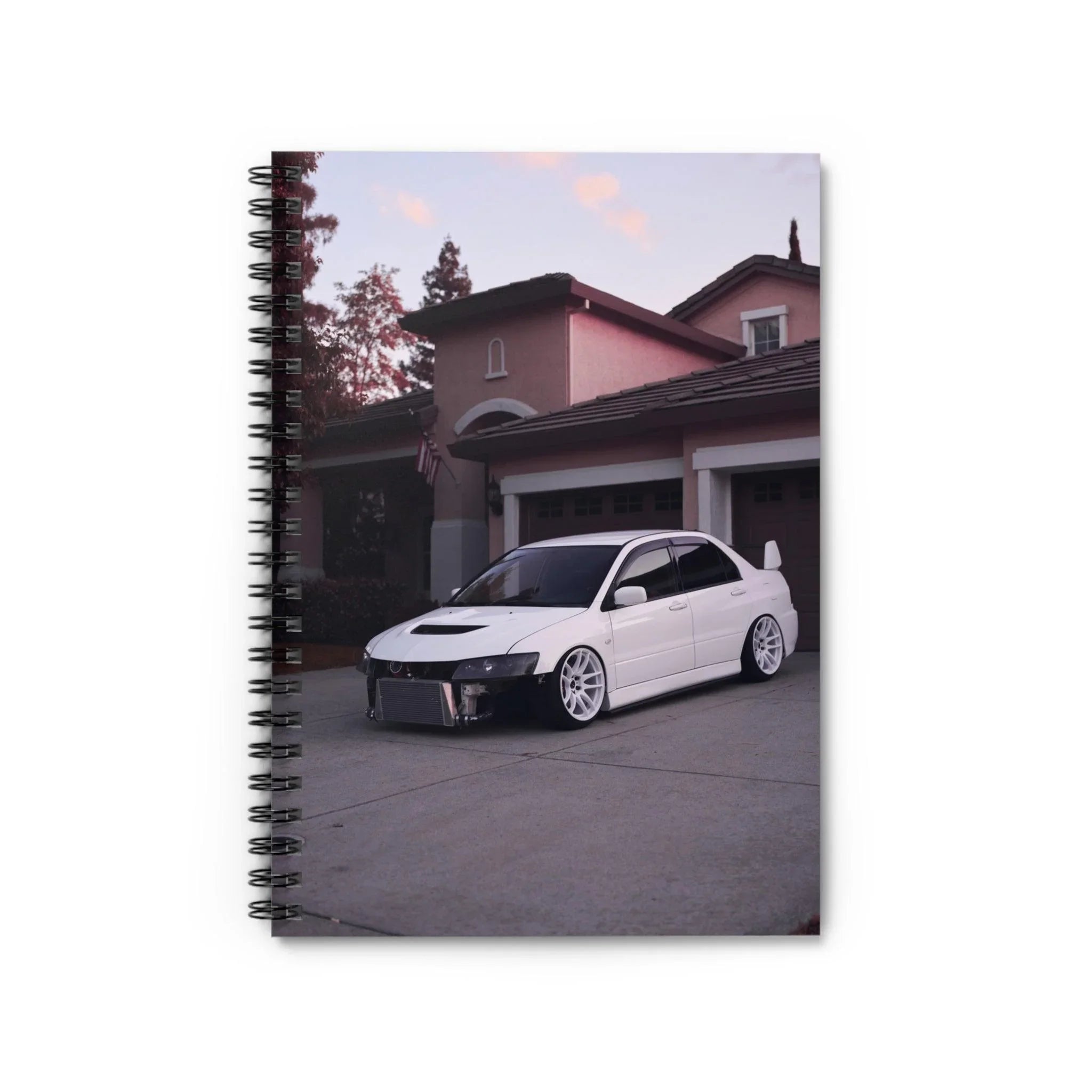 Mitsubishi Evo 8 Automotive Spiral Notebook #002 - Throttle Designs