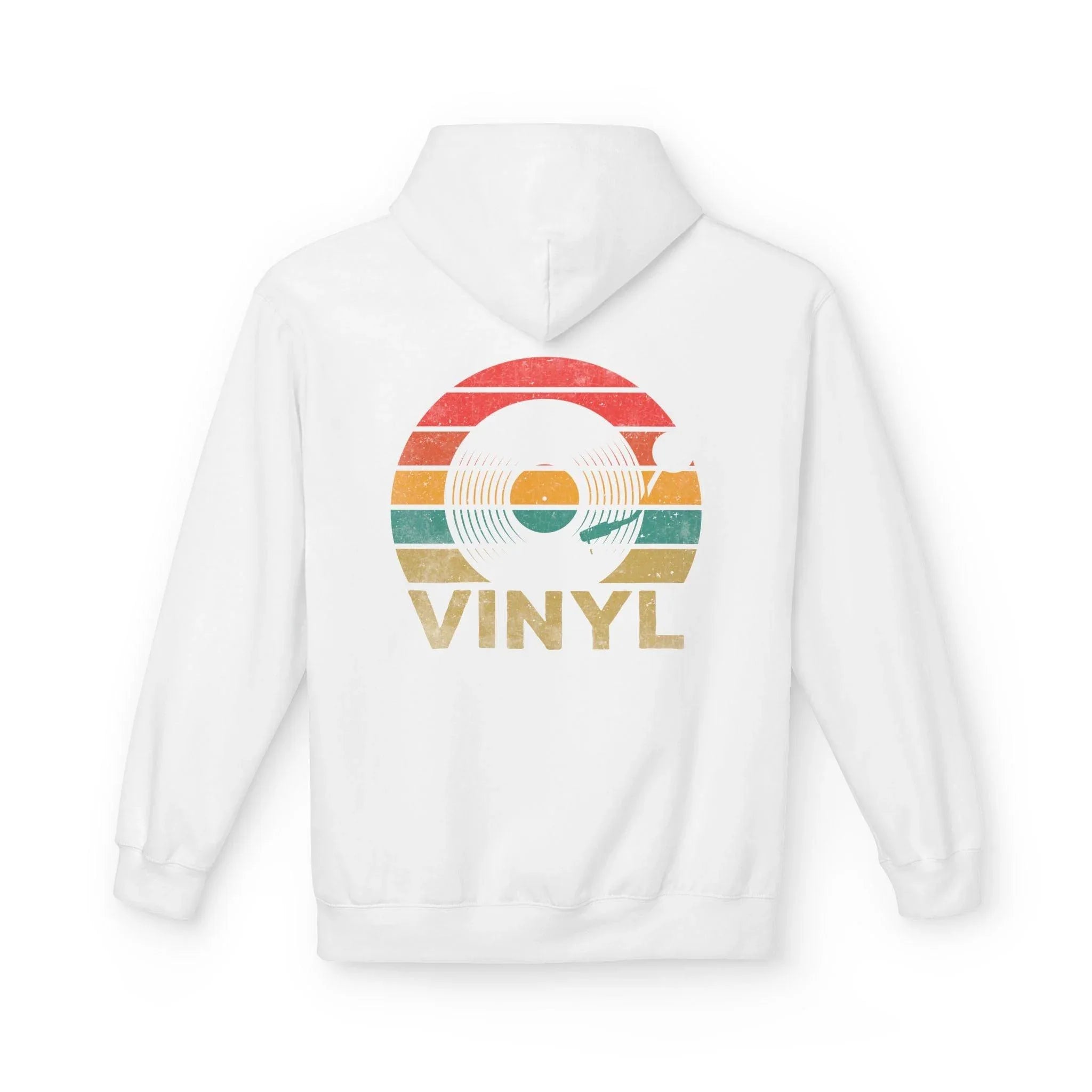 Cozy Vintage Music Vinyl Fleece Hoodie for Ultimate Style and Comfort