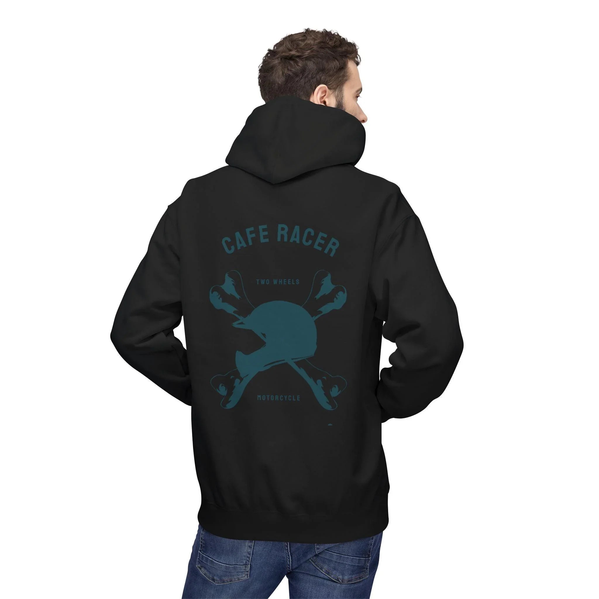 Ultimate Cafe Racer Fleece Hoodie - Embrace the Ride with "Never Stop Riding" Design