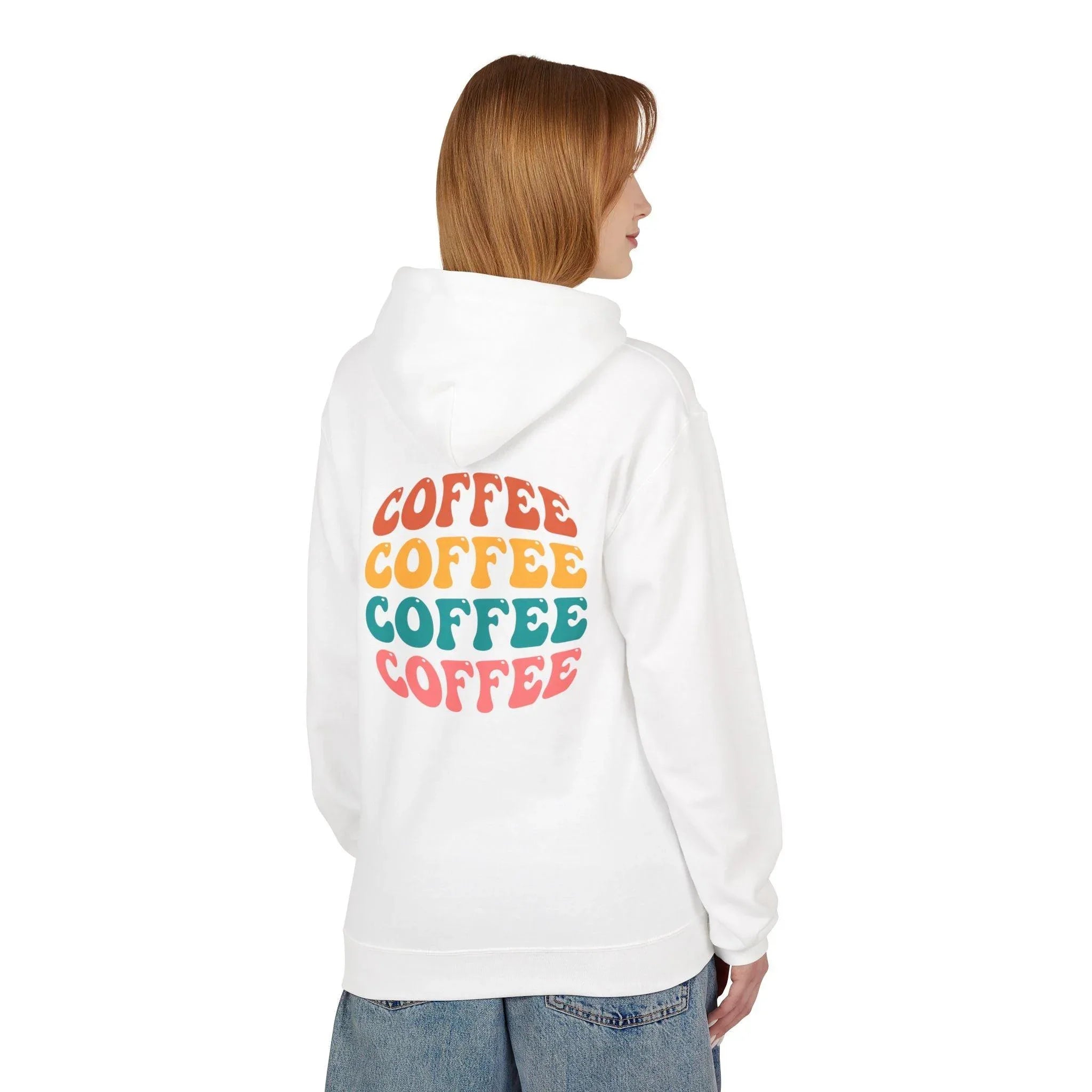 Cozy Chic Groovy Coffee Fleece Hoodie for Ultimate Comfort