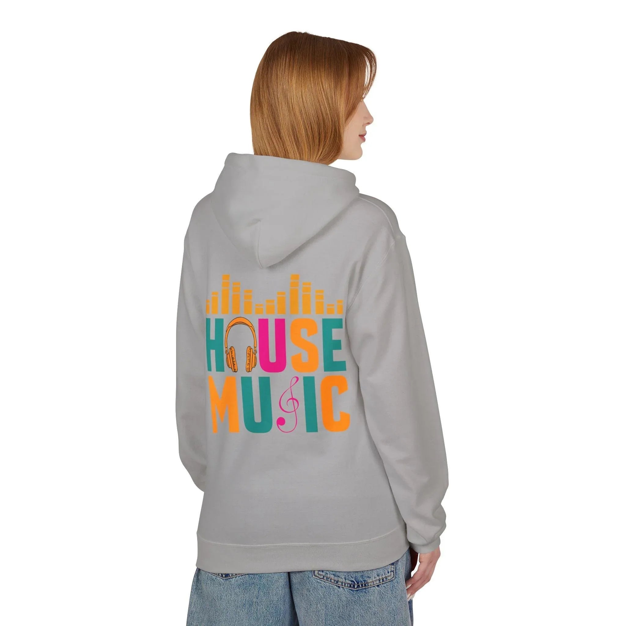 House Music Vibes Fleece Hoodie - Stylish Comfort for Music Lovers