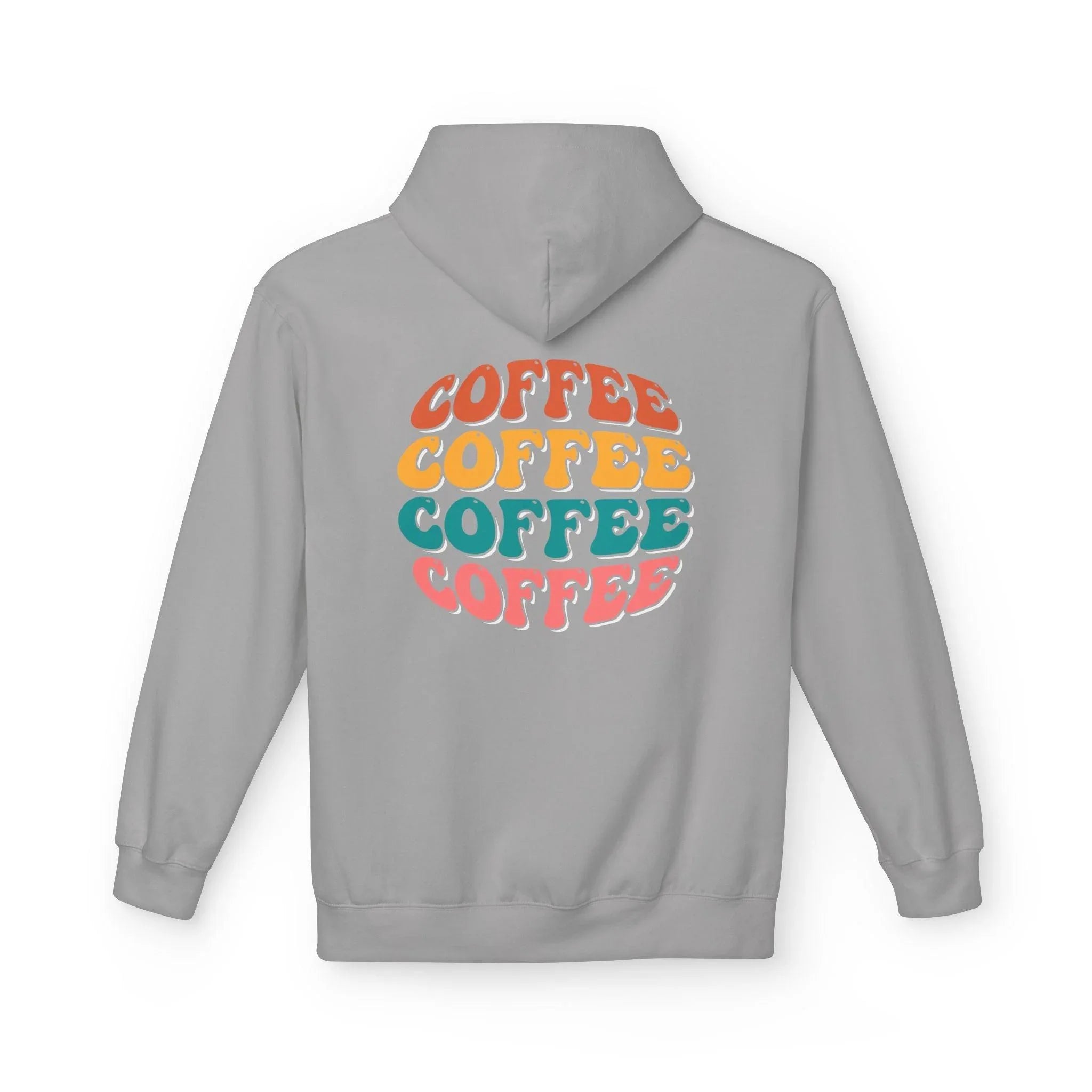 Cozy Chic Groovy Coffee Fleece Hoodie for Ultimate Comfort