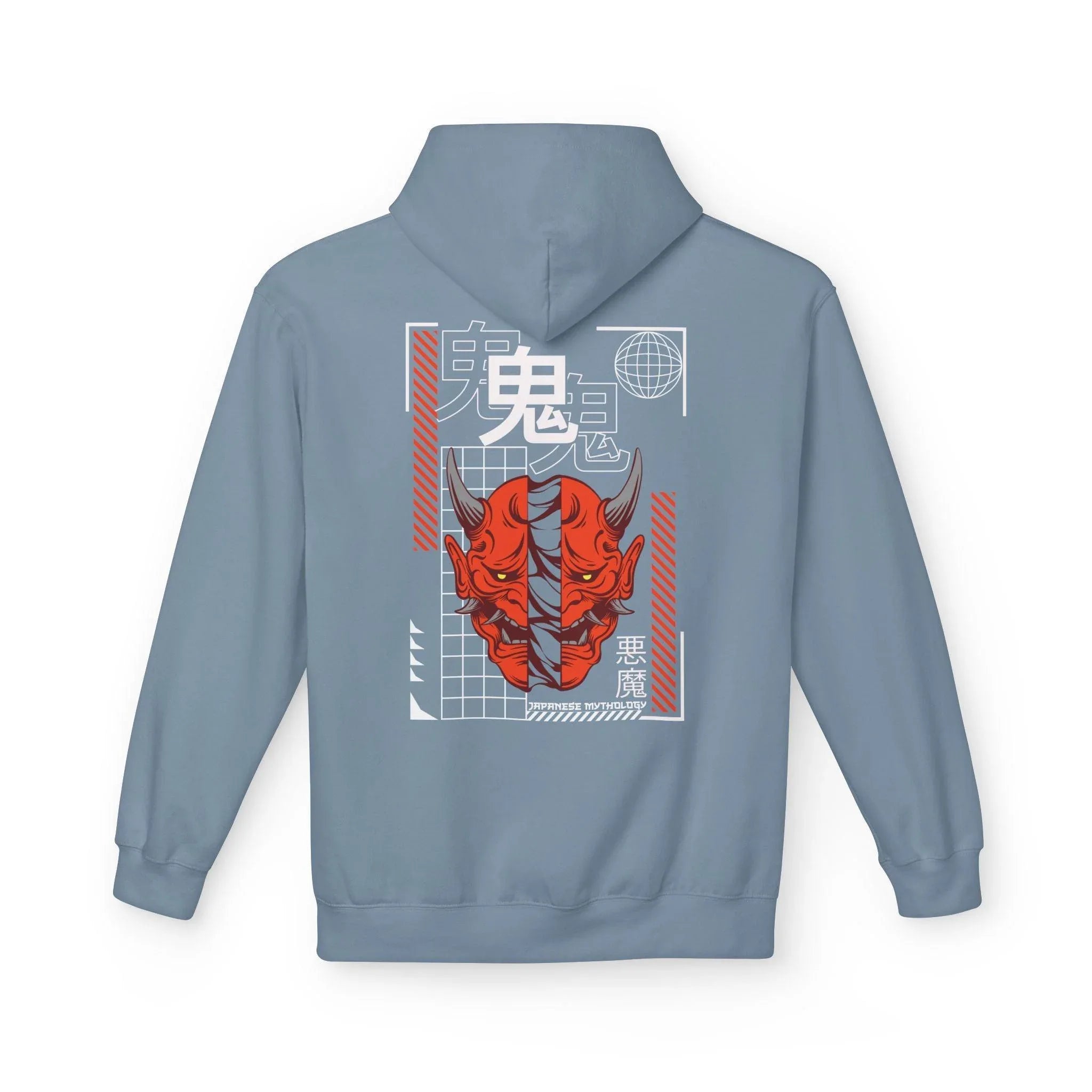 Oni Mask Streetwear Fleece Hoodie - Ultimate Comfort & Unique Style