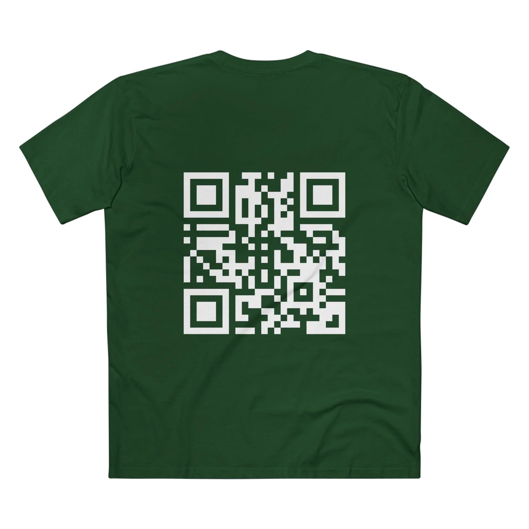 Throttle Designs Rickroll QR Code Tee for Motorcycle & Car Lovers