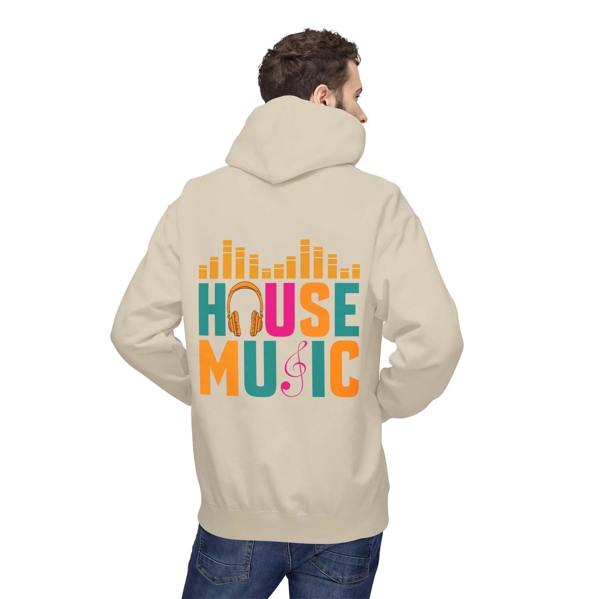 House Music Vibes Fleece Hoodie - Stylish Comfort for Music Lovers