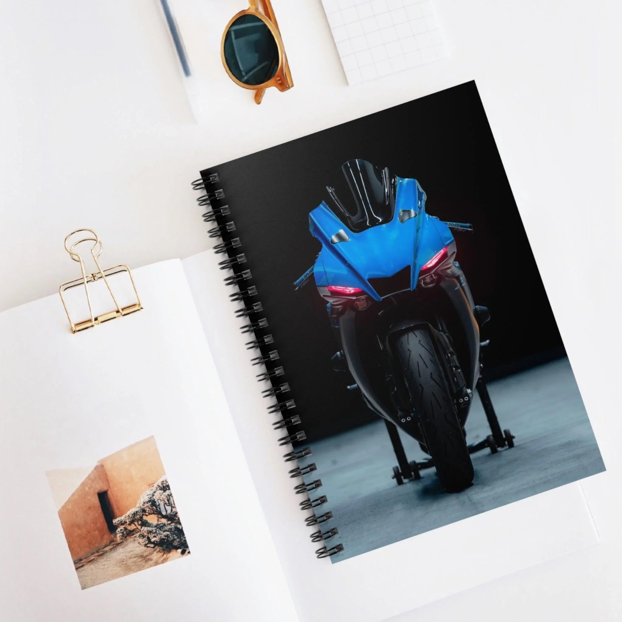 Yamaha R1 Motorcycle Spiral Notebook #019 - Throttle Designs