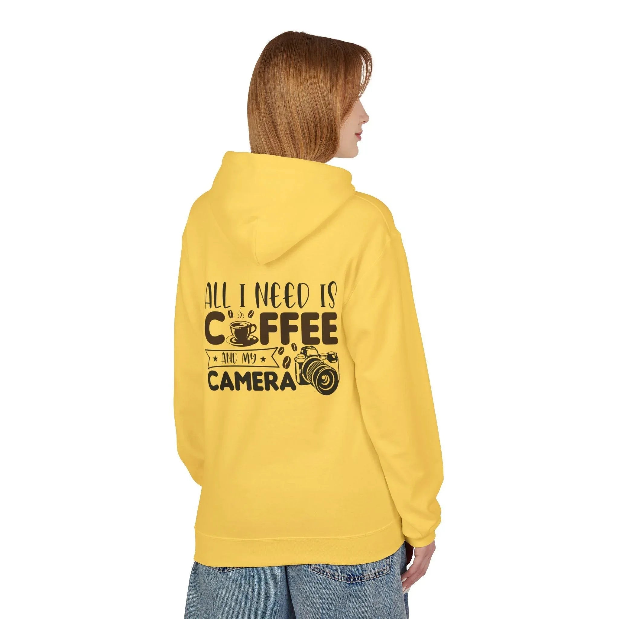 Cozy Photographer's Coffee Fleece Hoodie for Style and Comfort