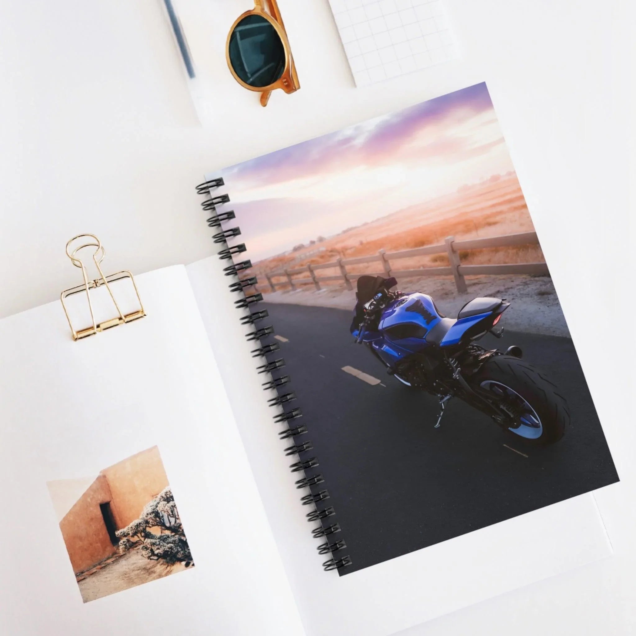 Yamaha R1 Motorcycle Spiral Notebook #009 - Throttle Designs