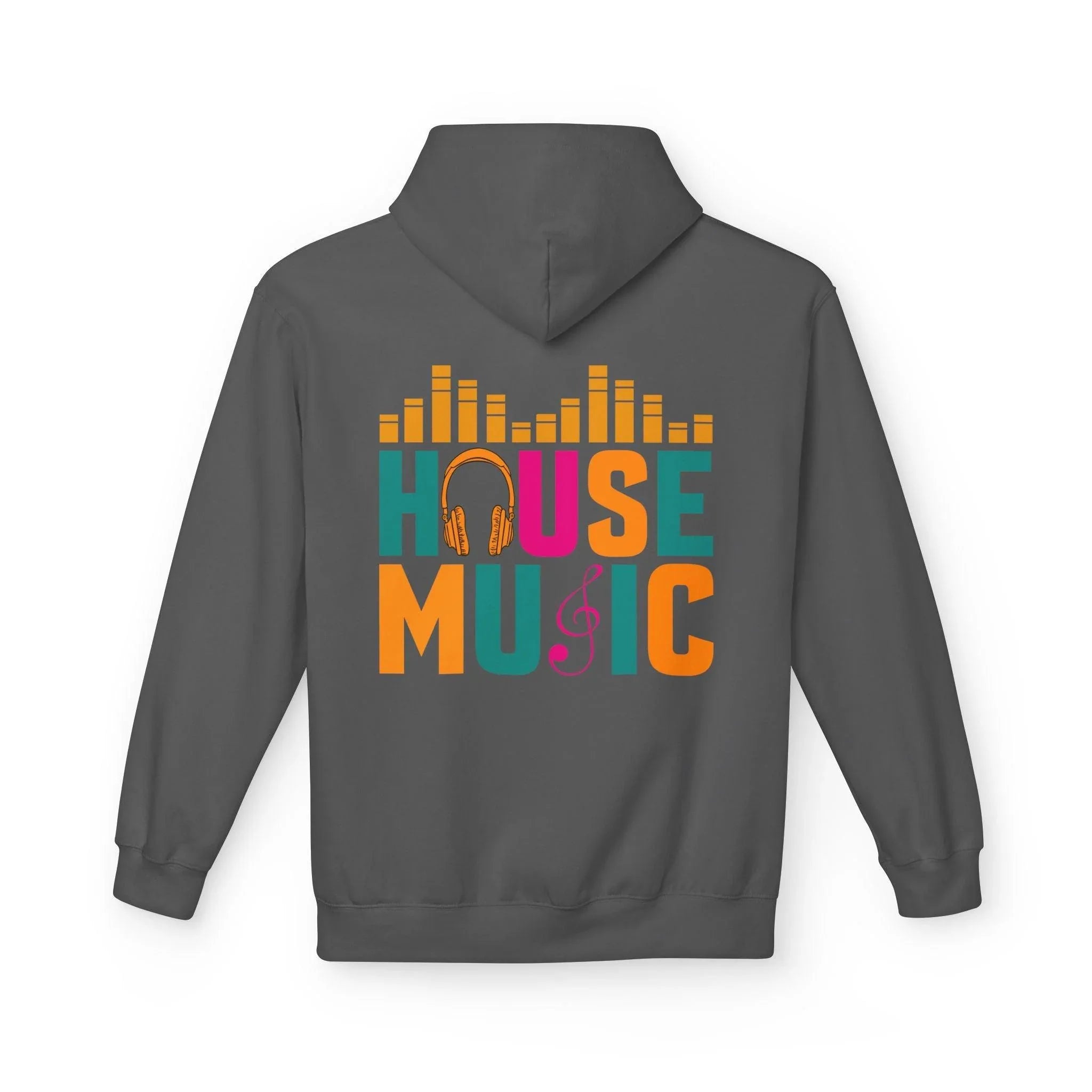 House Music Vibes Fleece Hoodie - Stylish Comfort for Music Lovers