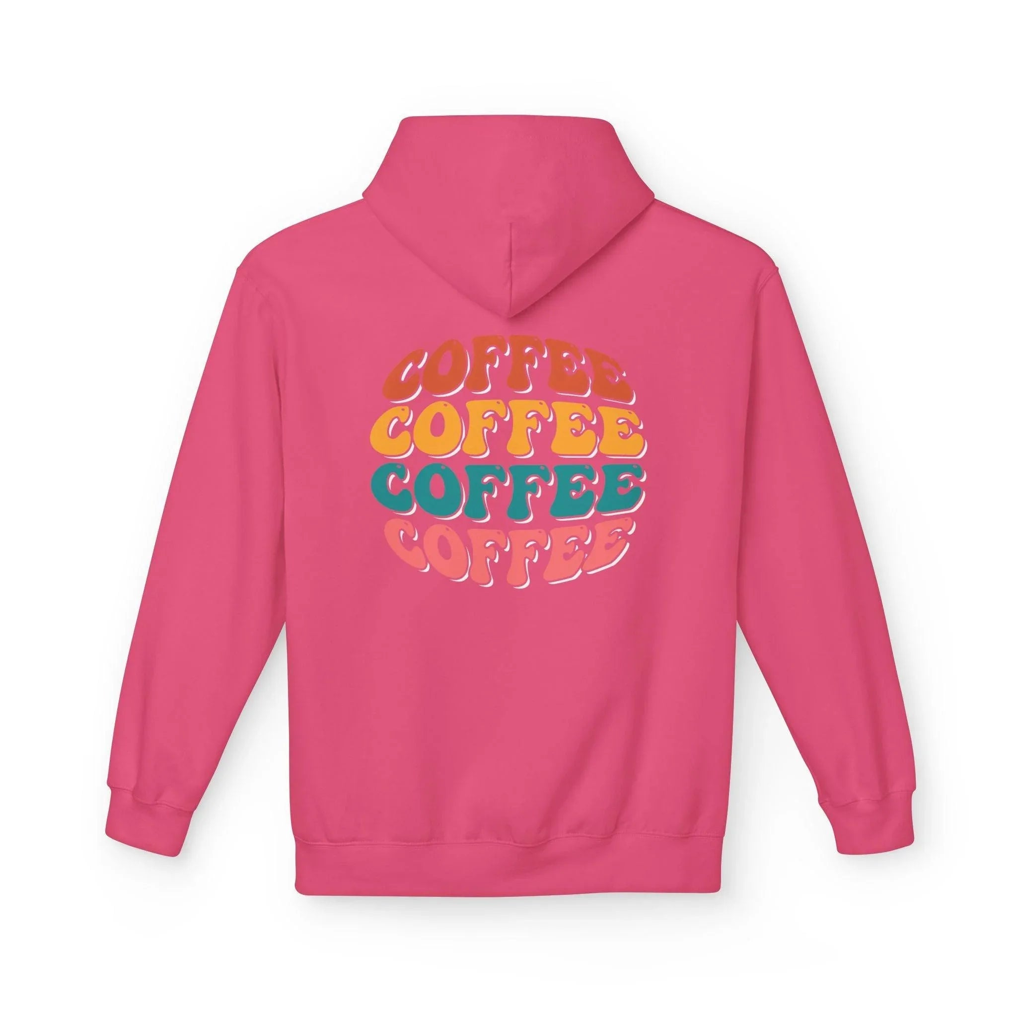 Cozy Chic Groovy Coffee Fleece Hoodie for Ultimate Comfort
