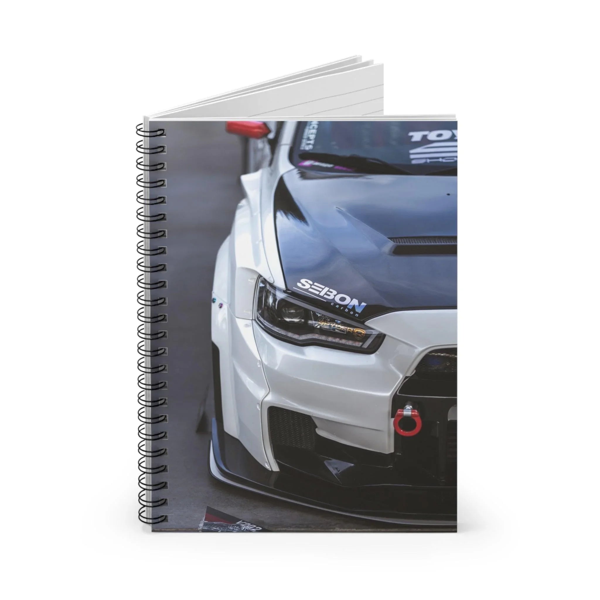 Mitsubishi Evo 10 Automotive Spiral Notebook #008 - Throttle Designs