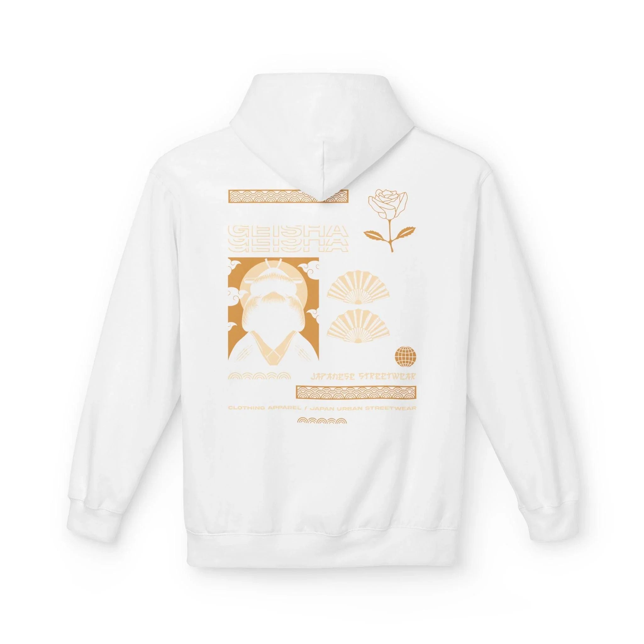 Stylish Geisha-Inspired Fleece Hoodie for Ultimate Streetwear Comfort