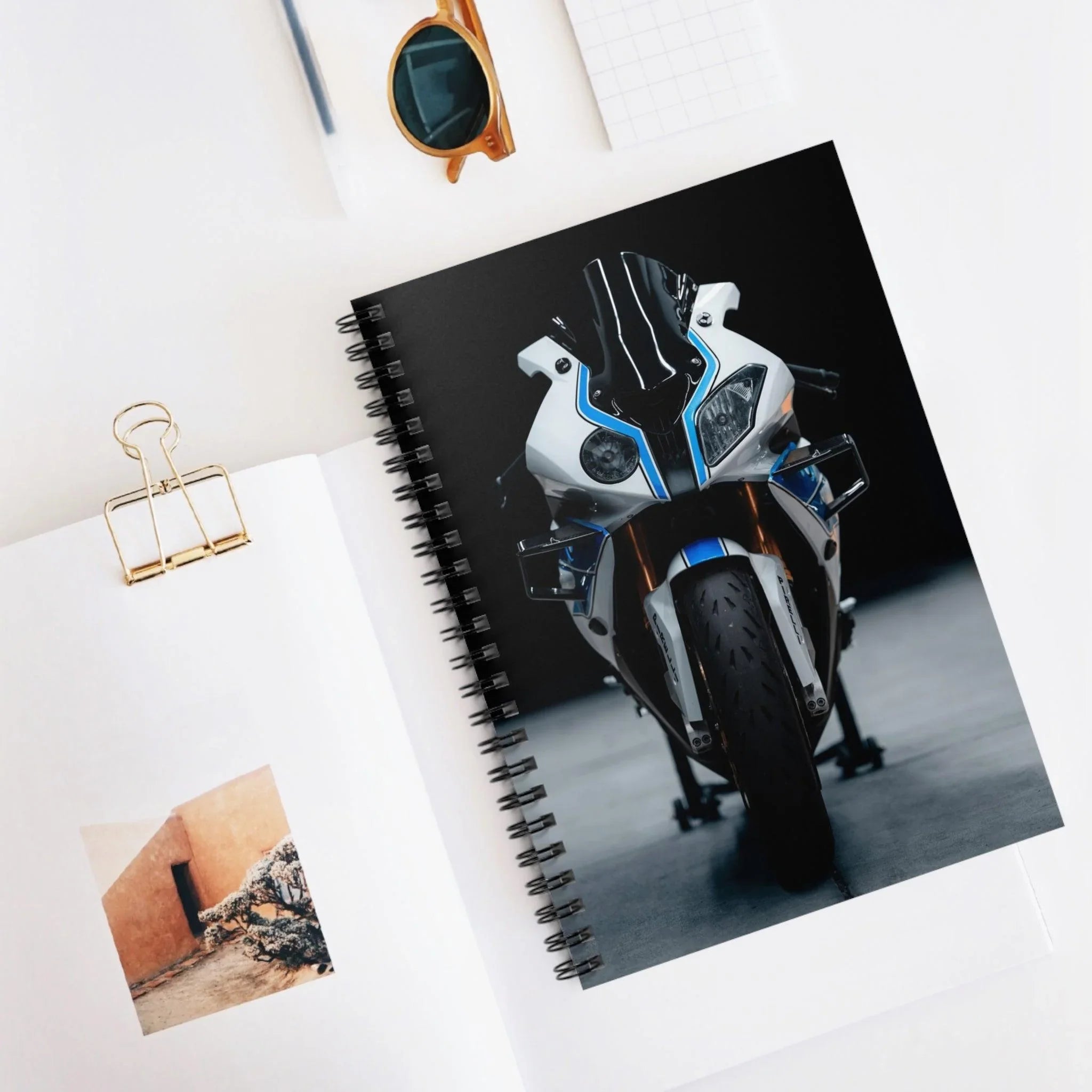 BMW S1000RR HP4 Motorcycle Spiral Notebook #004 - Throttle Designs