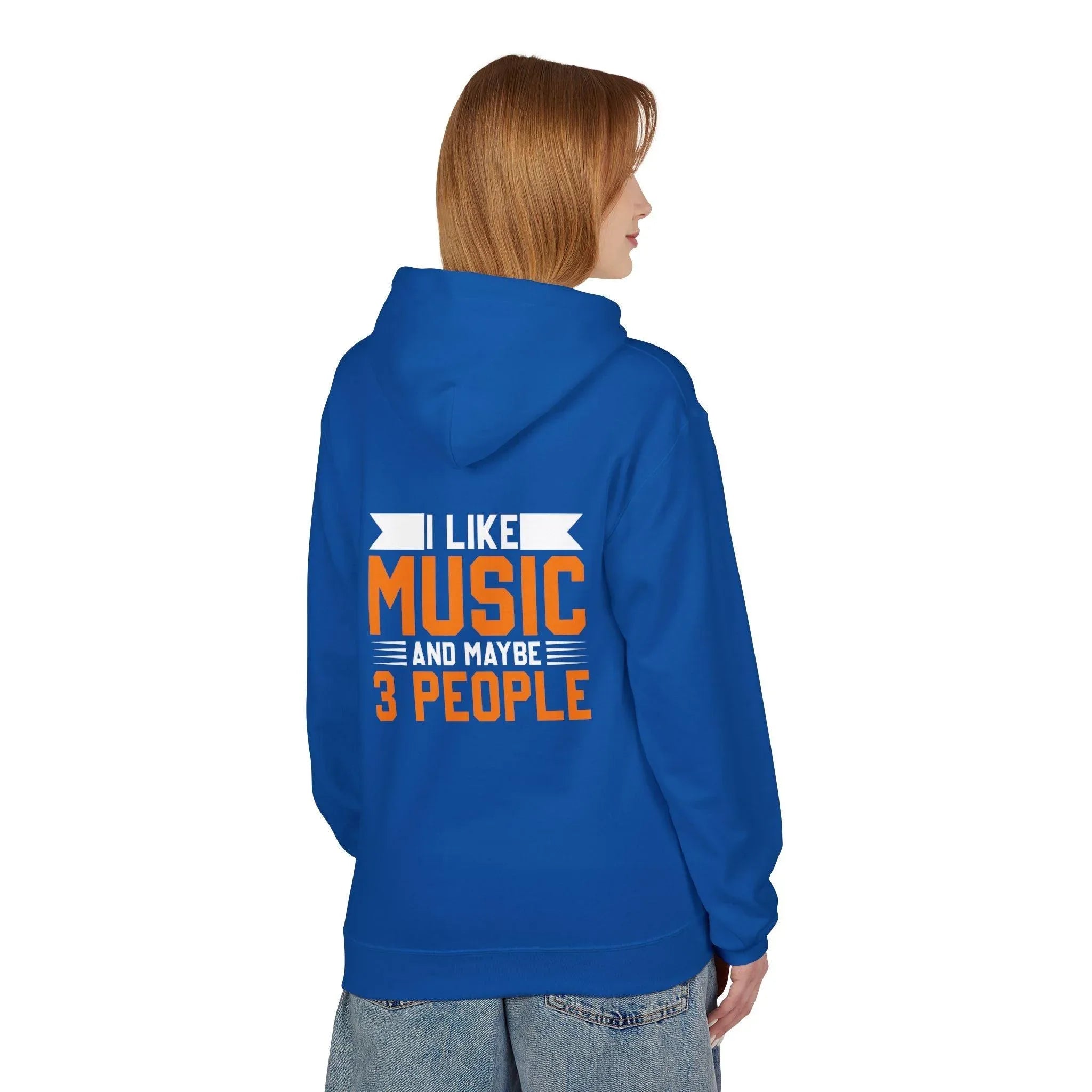 Cozy Up with the "I Love Music & My 3 People" Fleece Hoodie