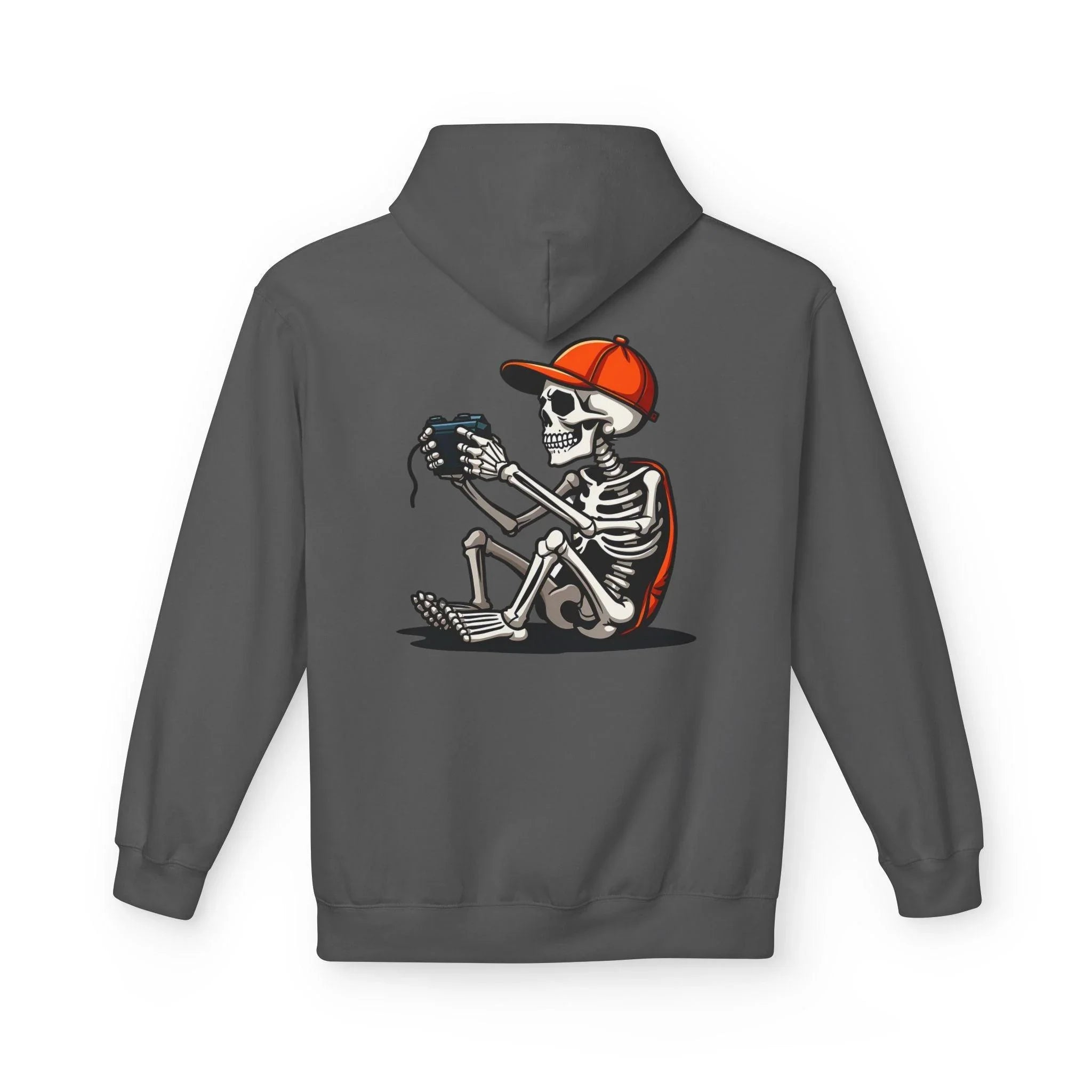 Ultimate Skeleton Gamer Fleece Pullover Hoodie for Comfort and Style