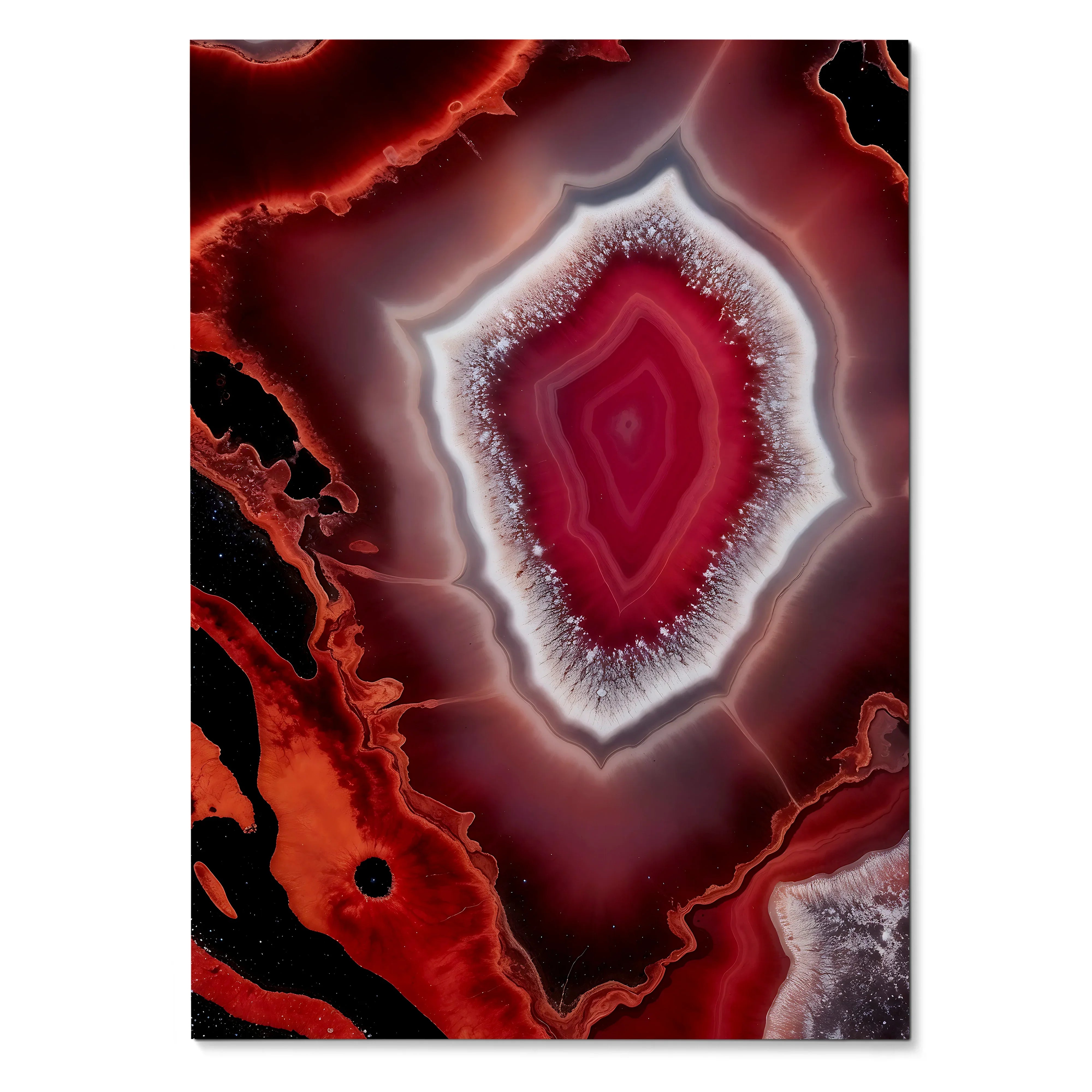 Vibrant Abstract Digital Art Wall Poster Decor | Vertical - Throttle Designs