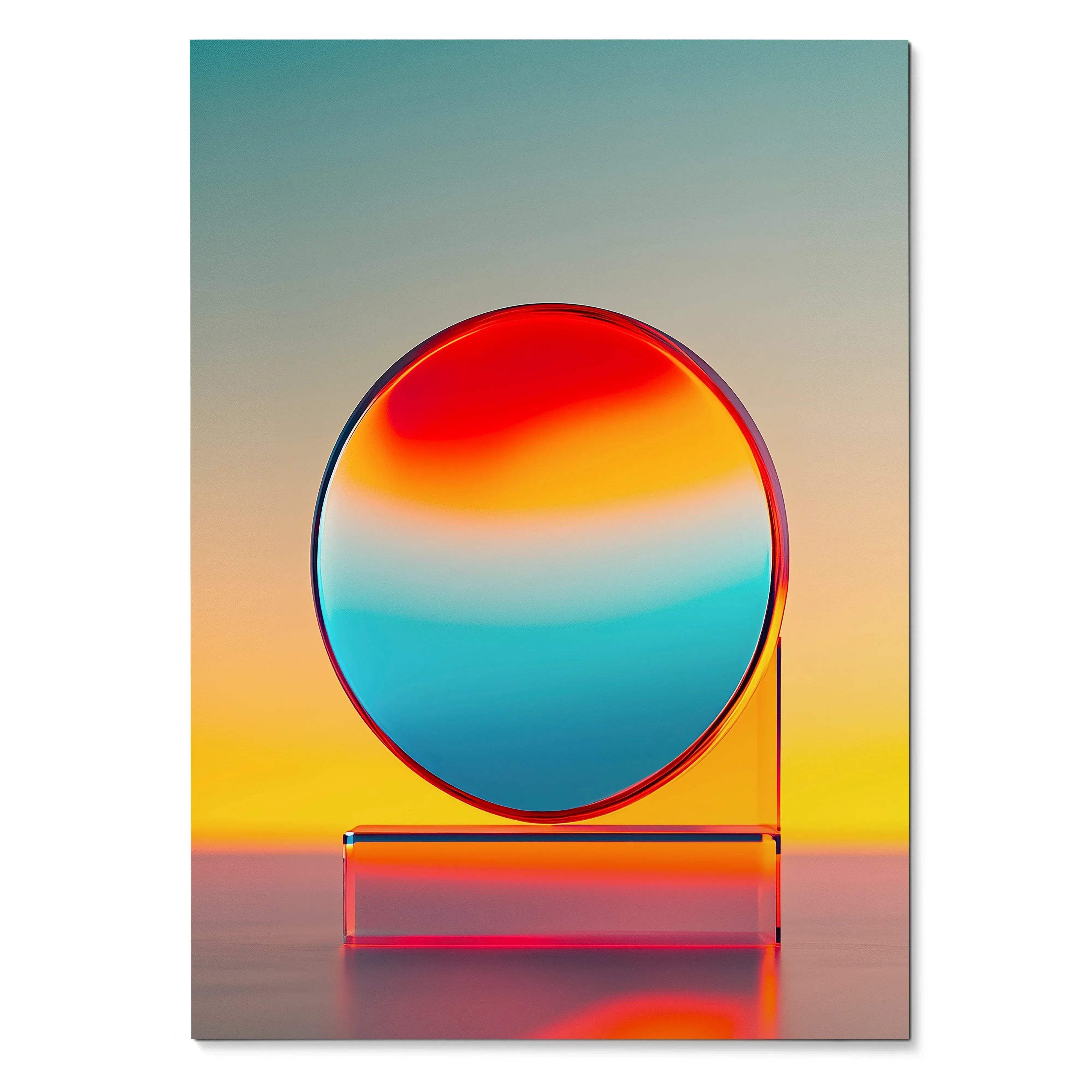 Vibrant Abstract Digital Art Poster for Wall Decor | Vertical - Throttle Designs