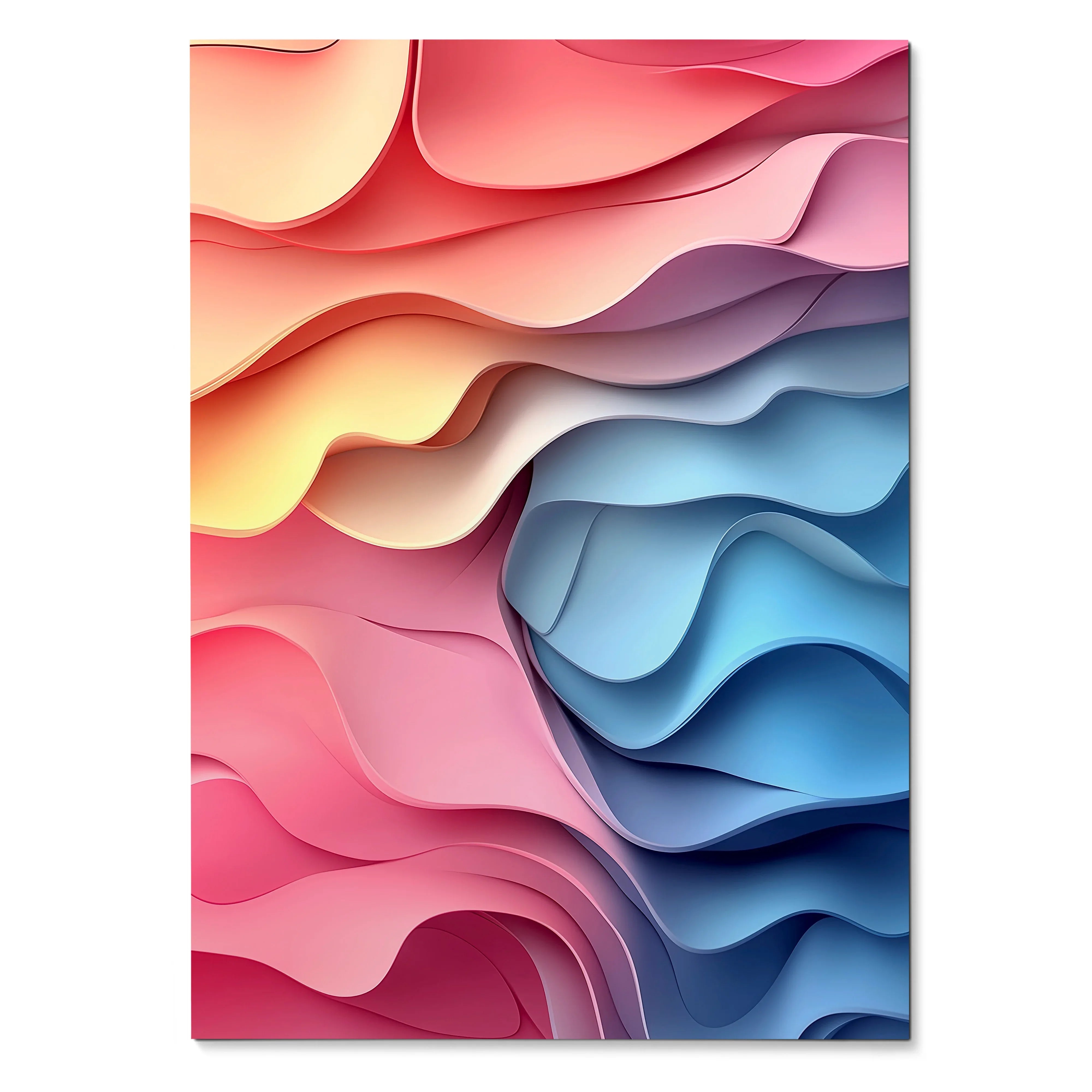 Watercolor Style Cherry Blossom Nature Wall Art Poster | Vertical - Throttle Designs