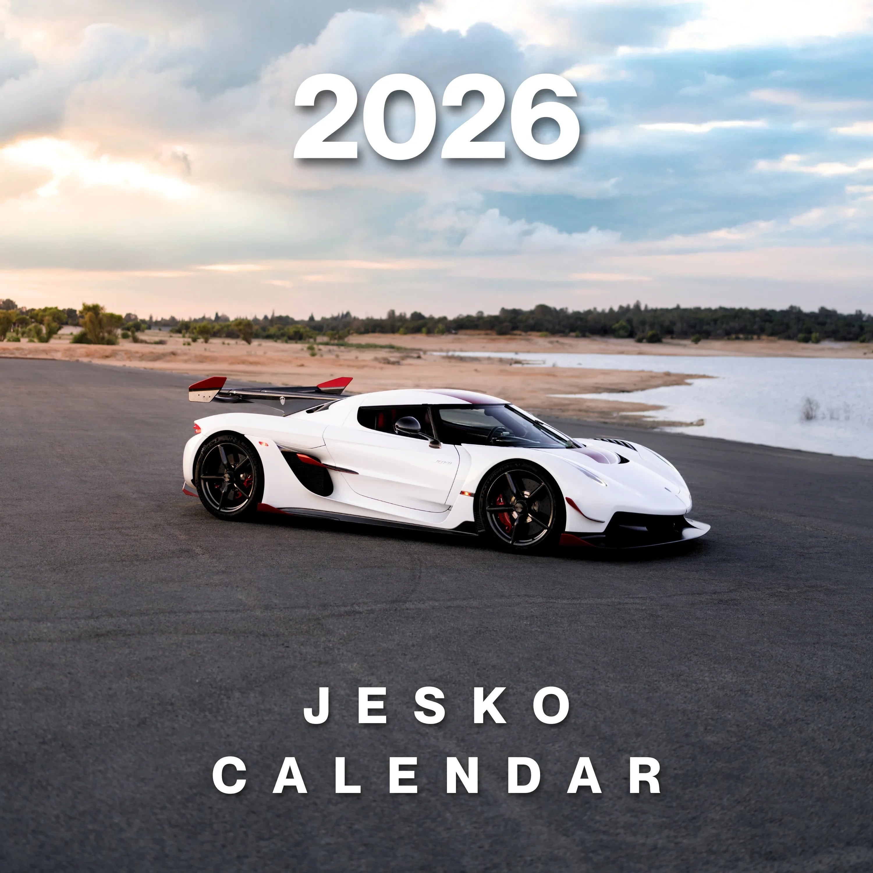 2026 Car Calendar - Hypercar Koenigsegg Jesko Edition