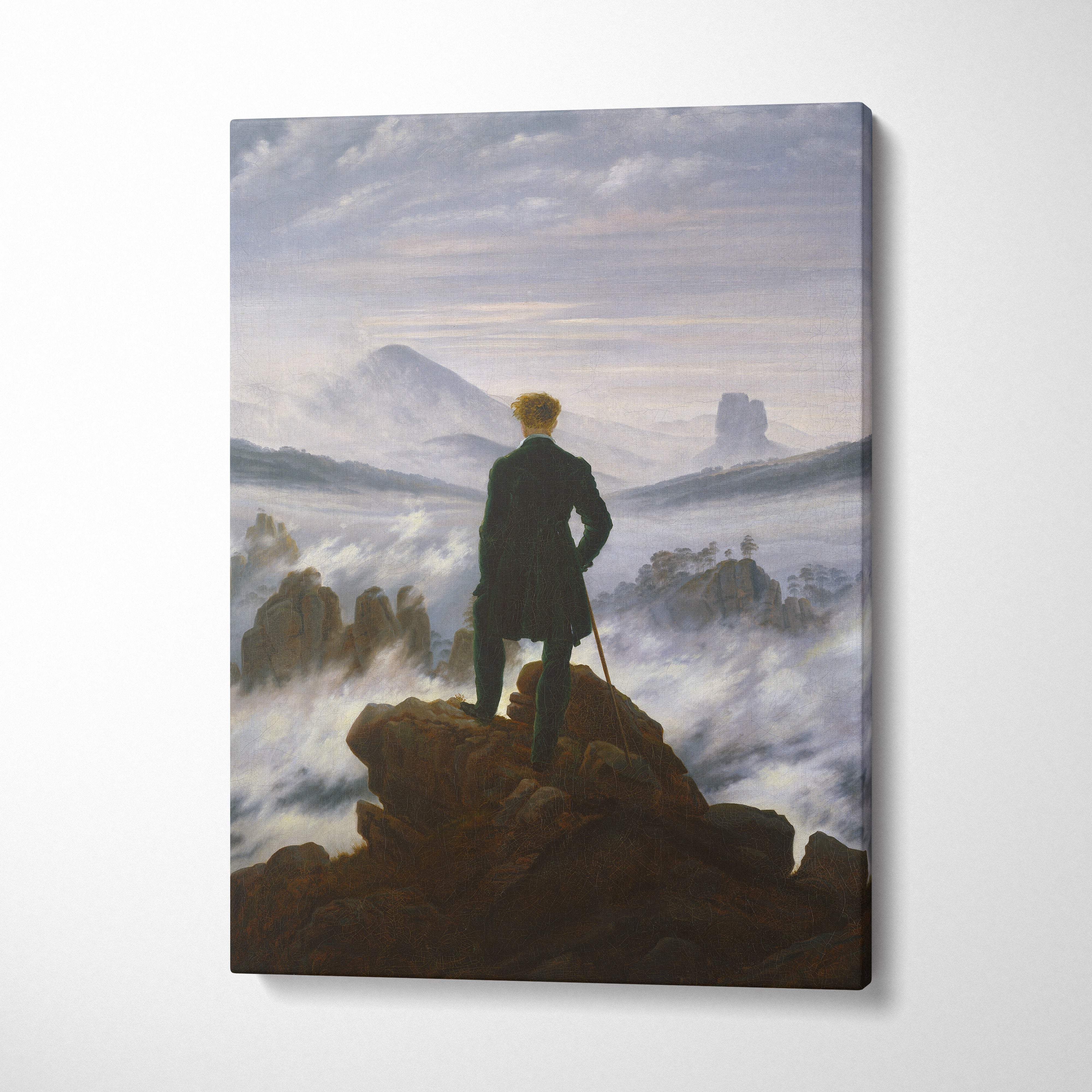 Canvas print of Wanderer Above the Sea of Fog by Caspar David Friedrich