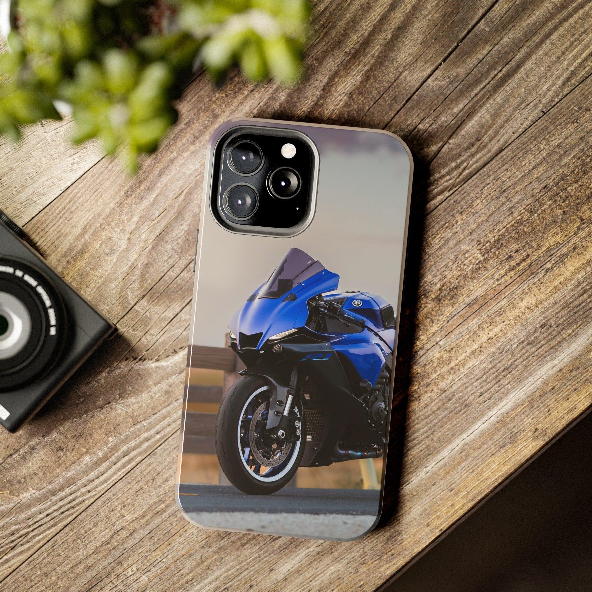 Yamaha R1 Motorcycle iPhone Case and Galaxy Phone Case #012 - Throttle Designs