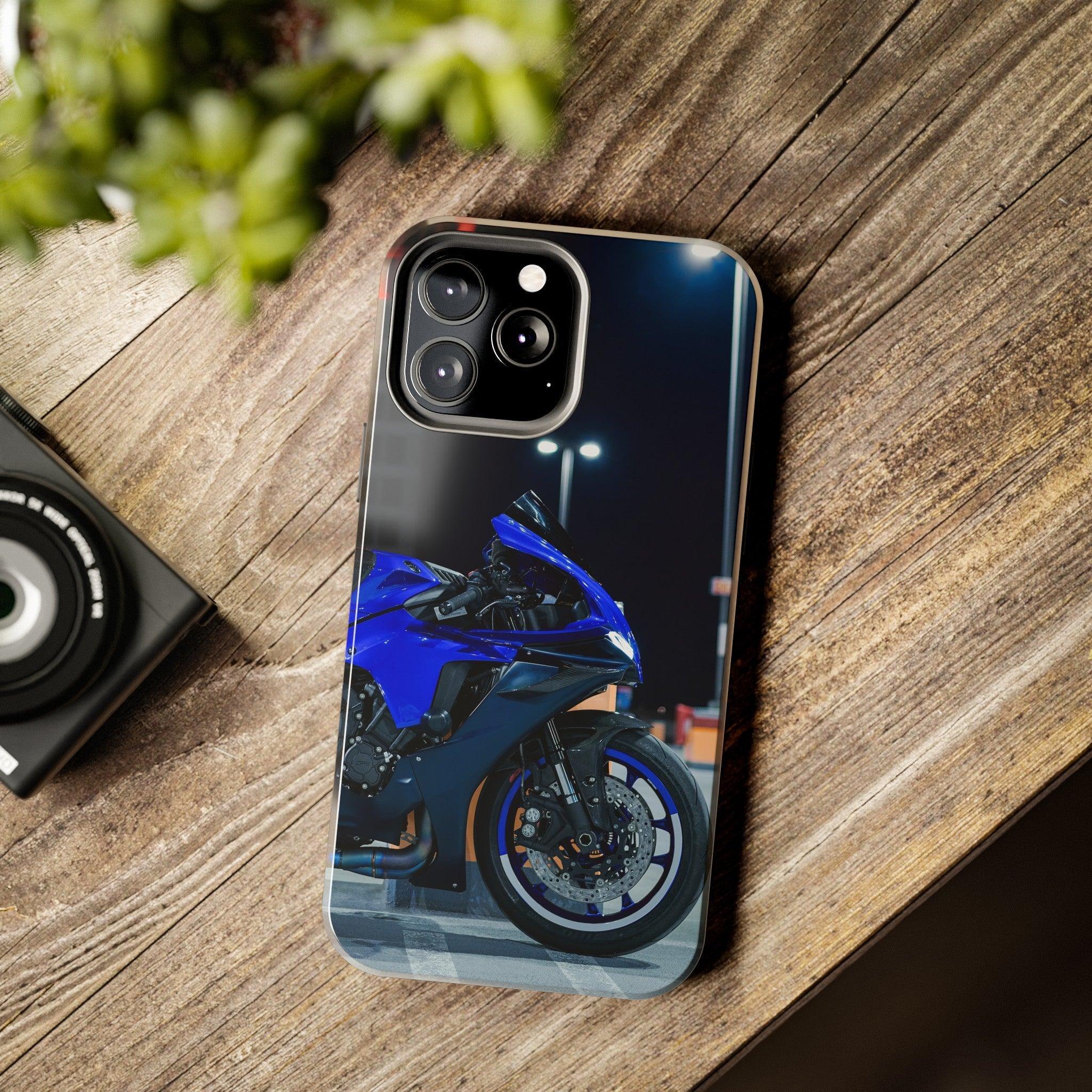Yamaha R1 Motorcycle iPhone Case and Galaxy Phone Case #015 - Throttle Designs