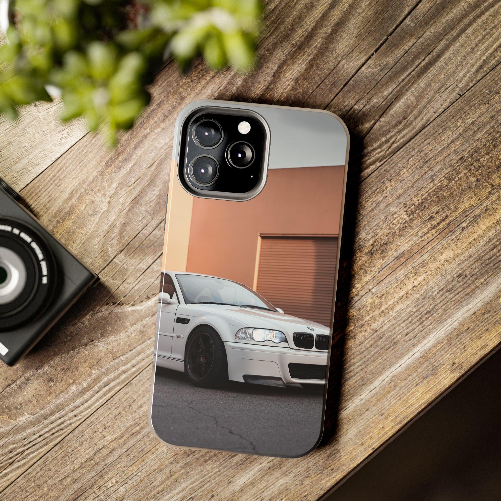 BMW E46 M3 Automotive Car iPhone Case and Galaxy Phone Case #001 - Throttle Designs