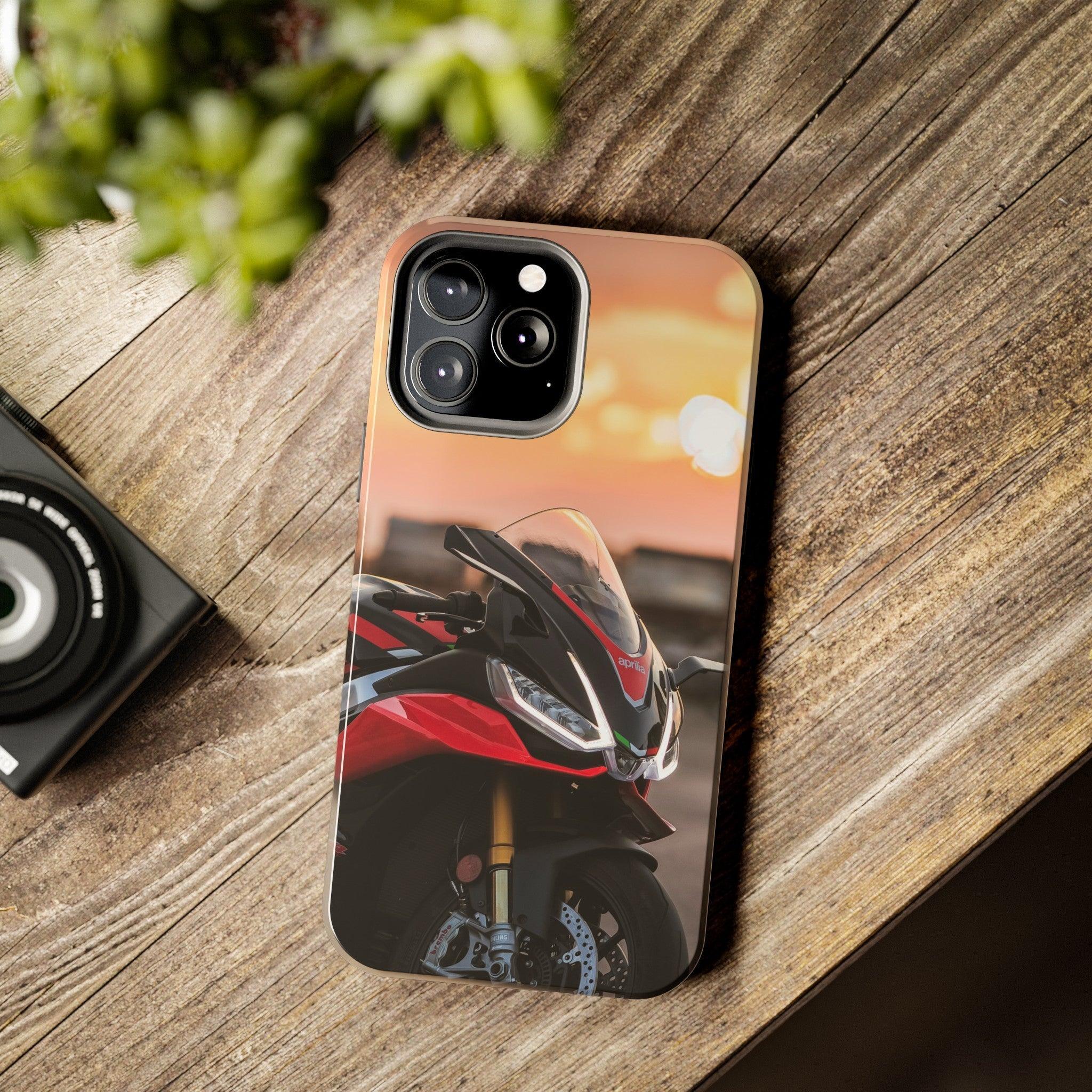 Aprilia RSV4 1100 Factory Motorcycle iPhone Case and Galaxy Phone Case #022 - Throttle Designs