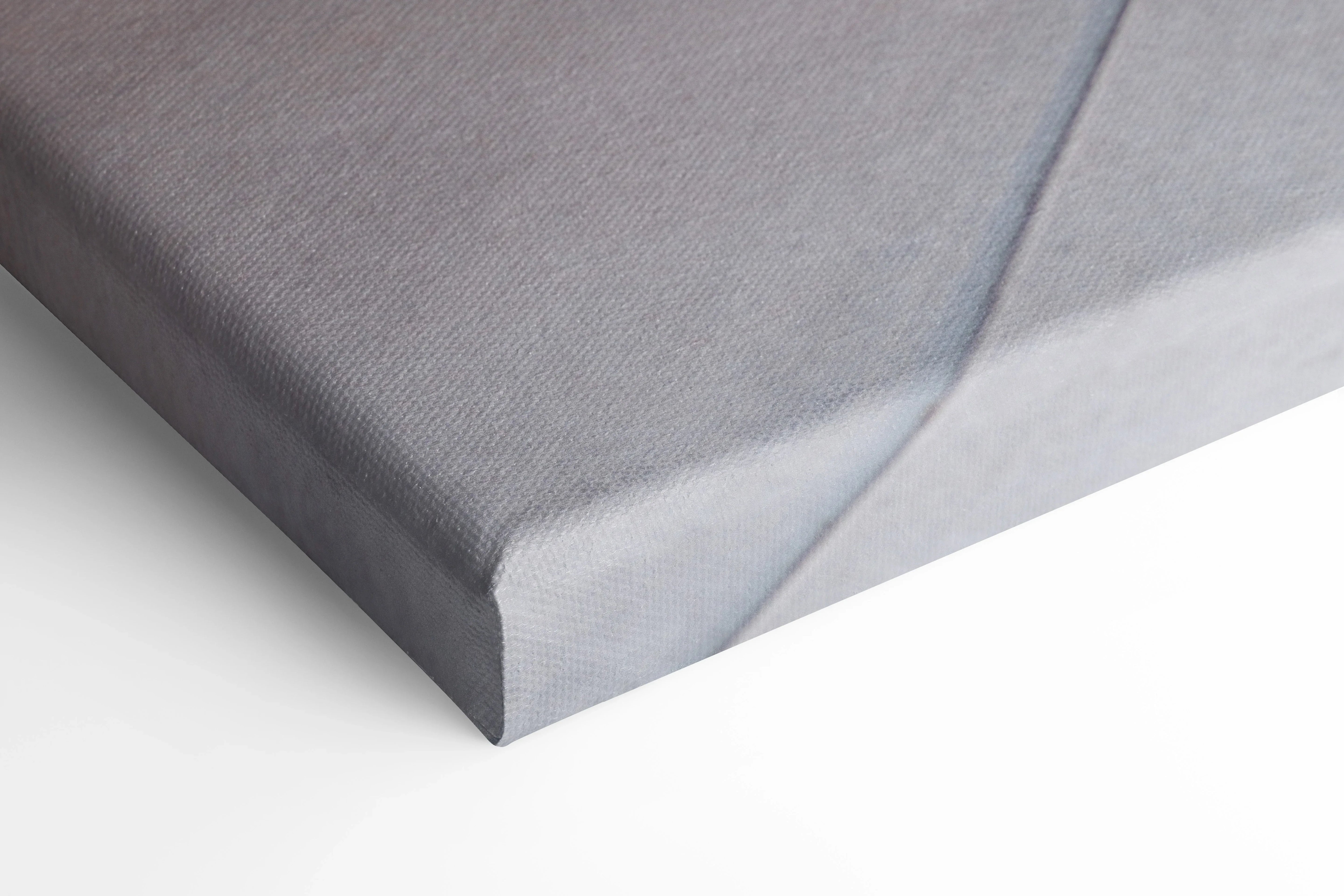 Close-up of Yamaha R6 motorcycle canvas art edge with high-resolution print on stretched canvas wall art.