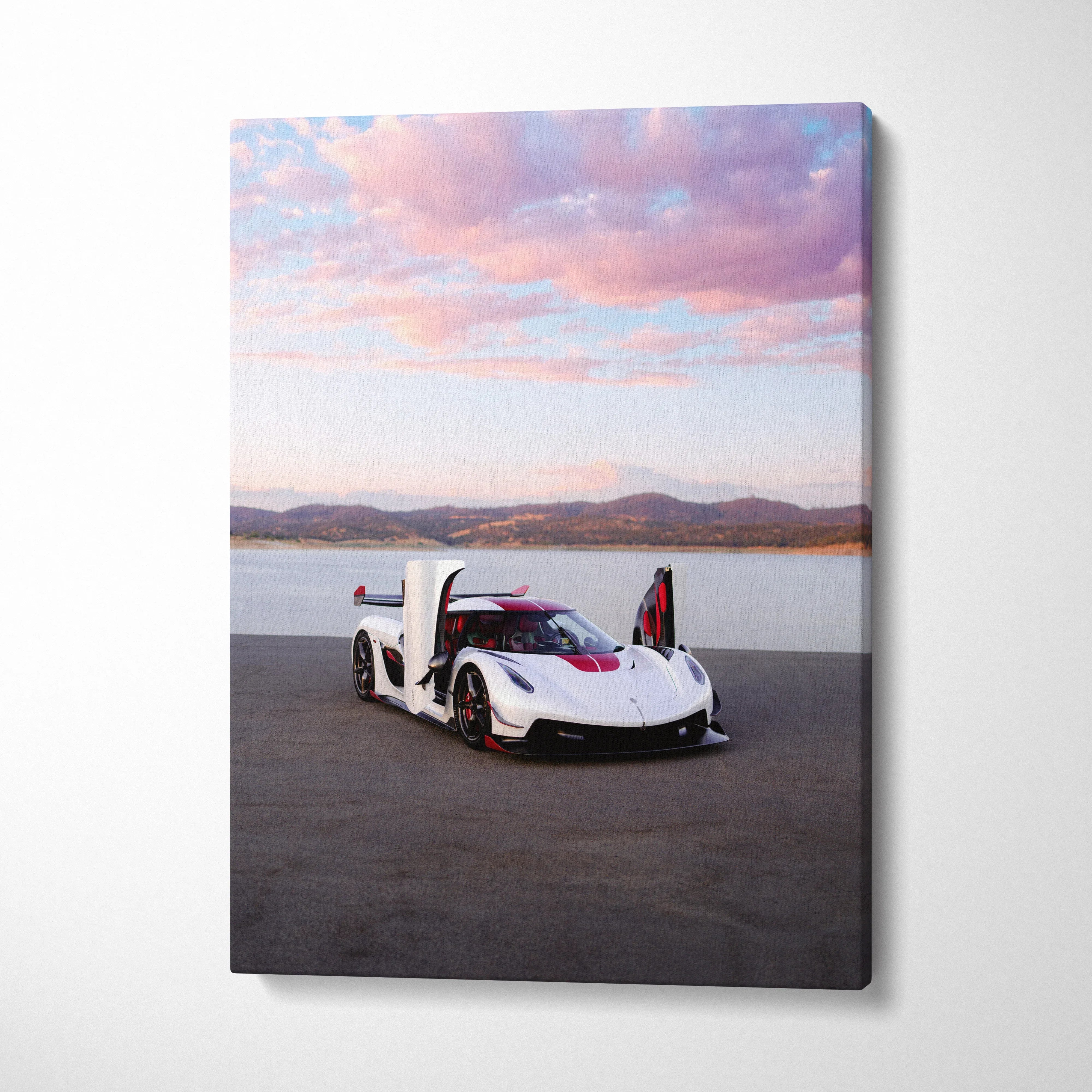 Koenigsegg Jesko High Resolution Museum Quality Vertical Car Canvas Print #016 - Throttle Designs