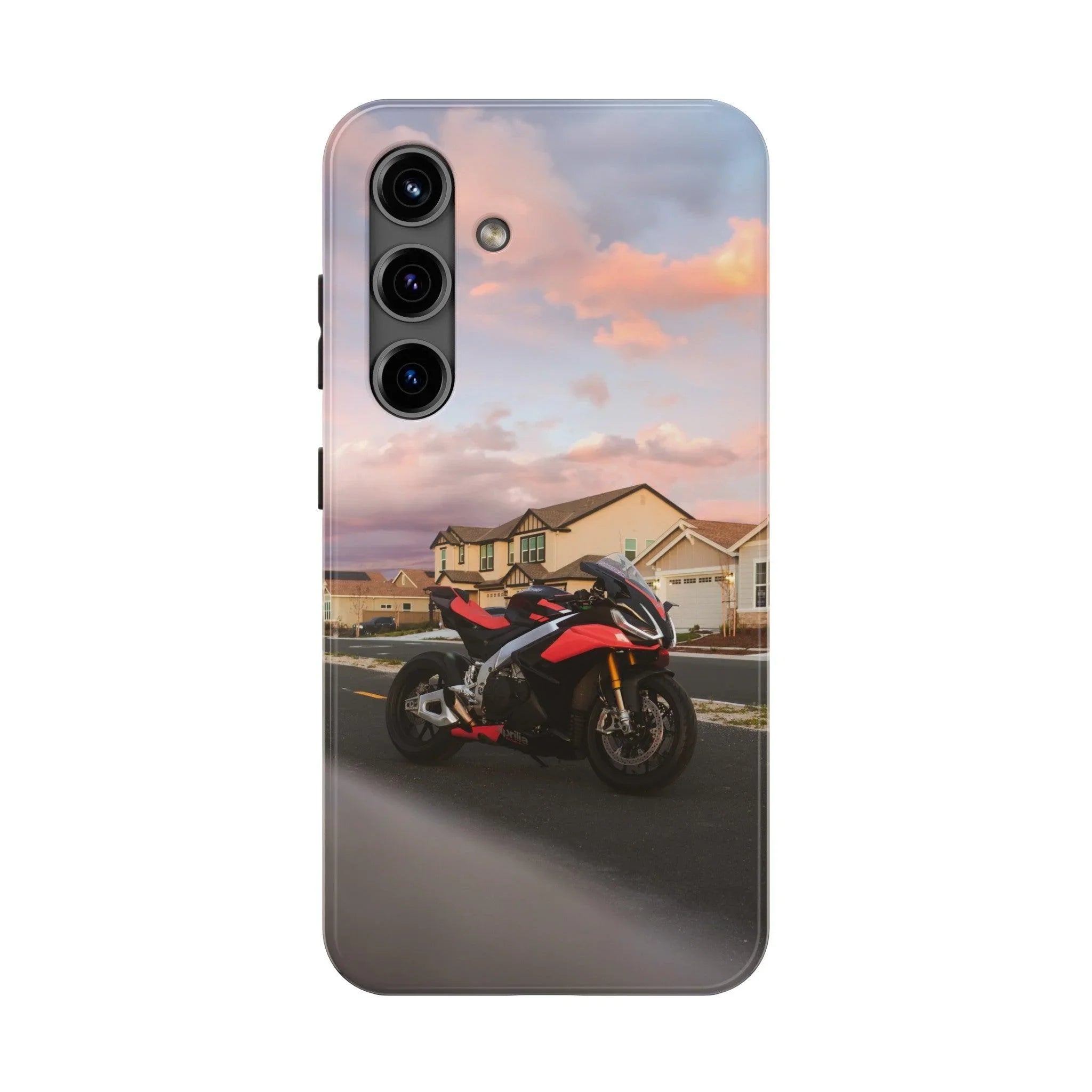 Aprilia RSV4 1100 Factory Motorcycle iPhone Case and Galaxy Phone Case #016 - Throttle Designs